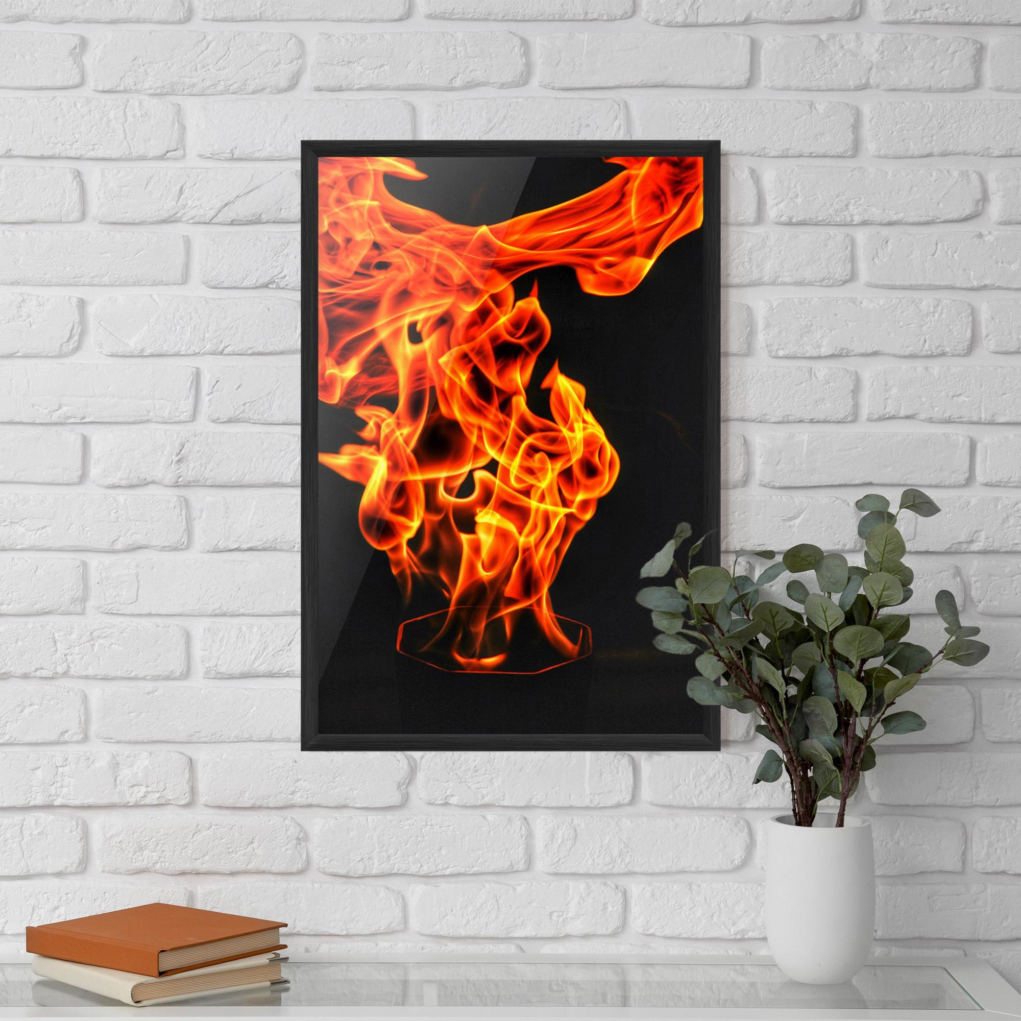 Рамкиран постер Phoenix Heat Dance mockup 5