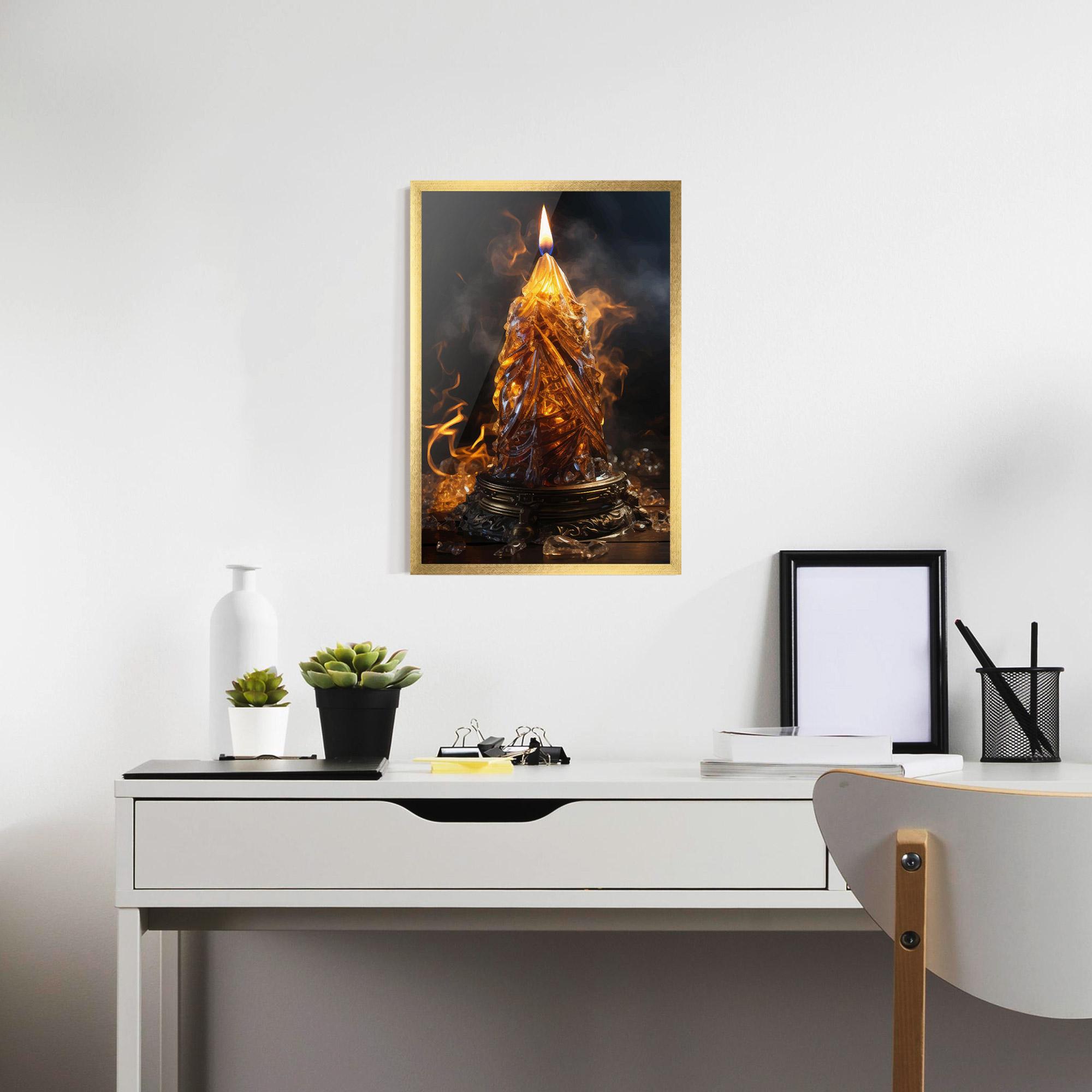 Рамкиран постер Special Candle mockup 7