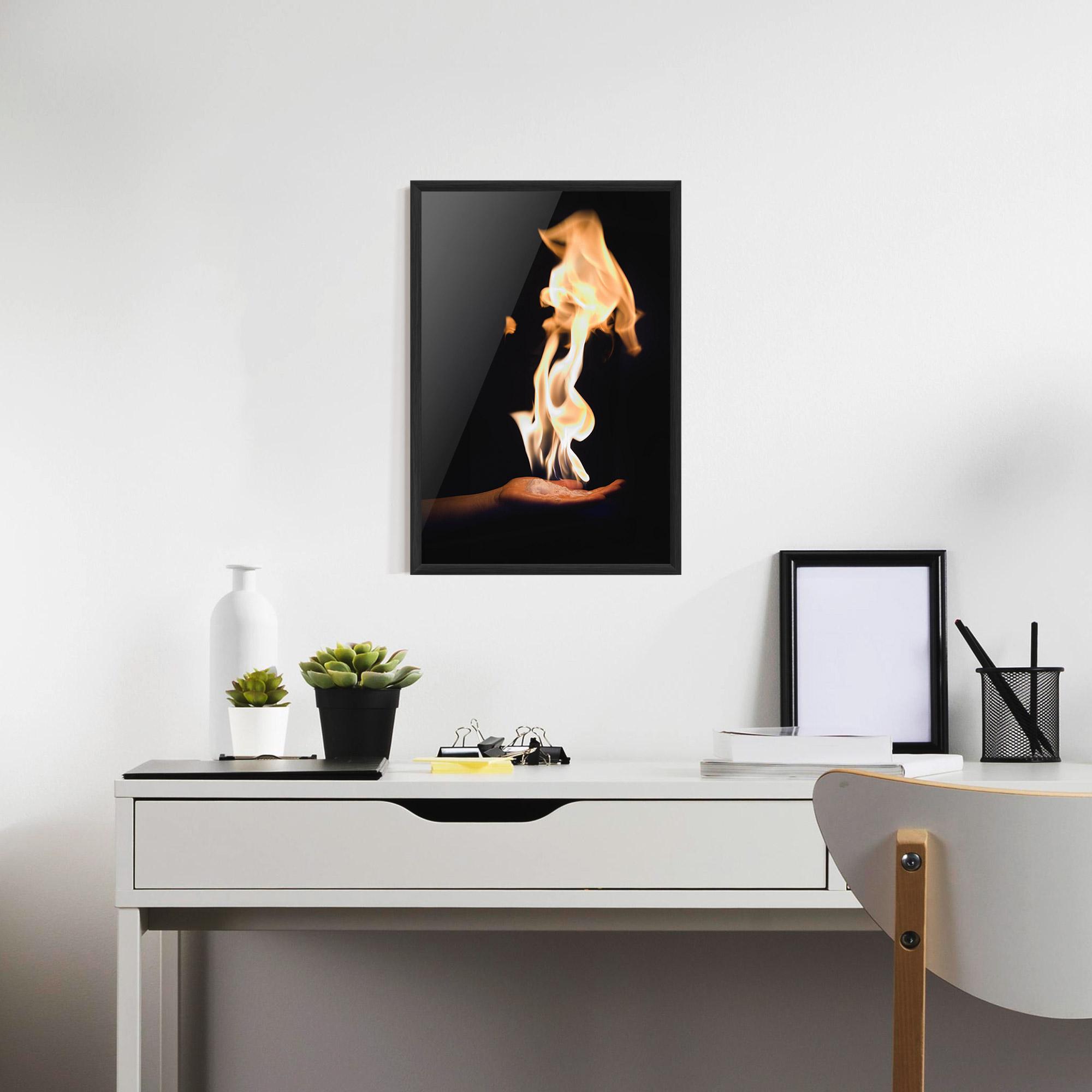 Рамкиран постер Fire Palm mockup 7