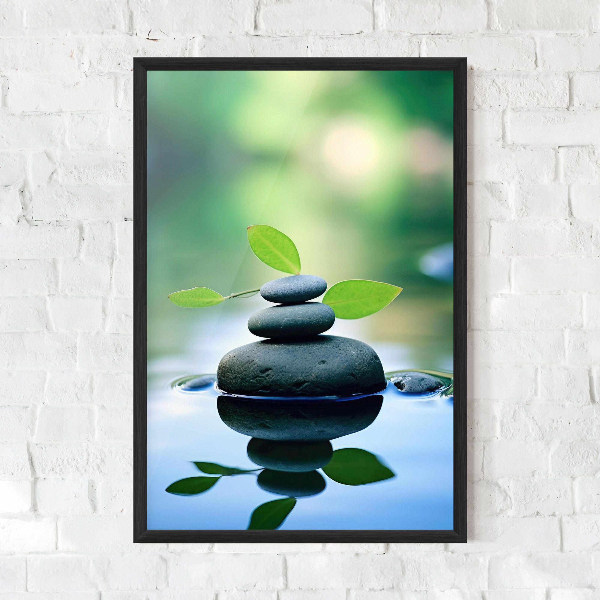 Stones Green Leaves mockup 0