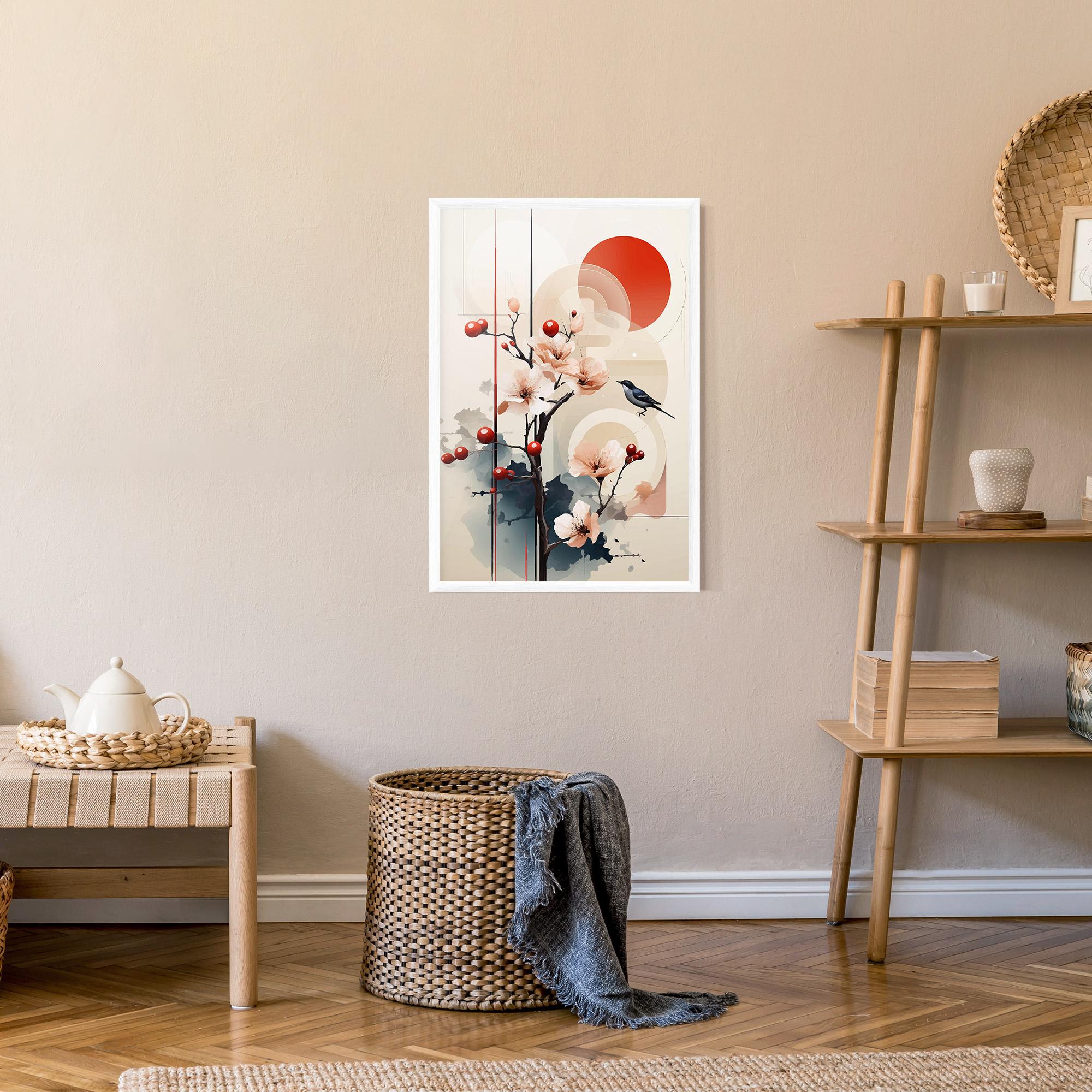 Рамкиран постер Cream Nature mockup 9