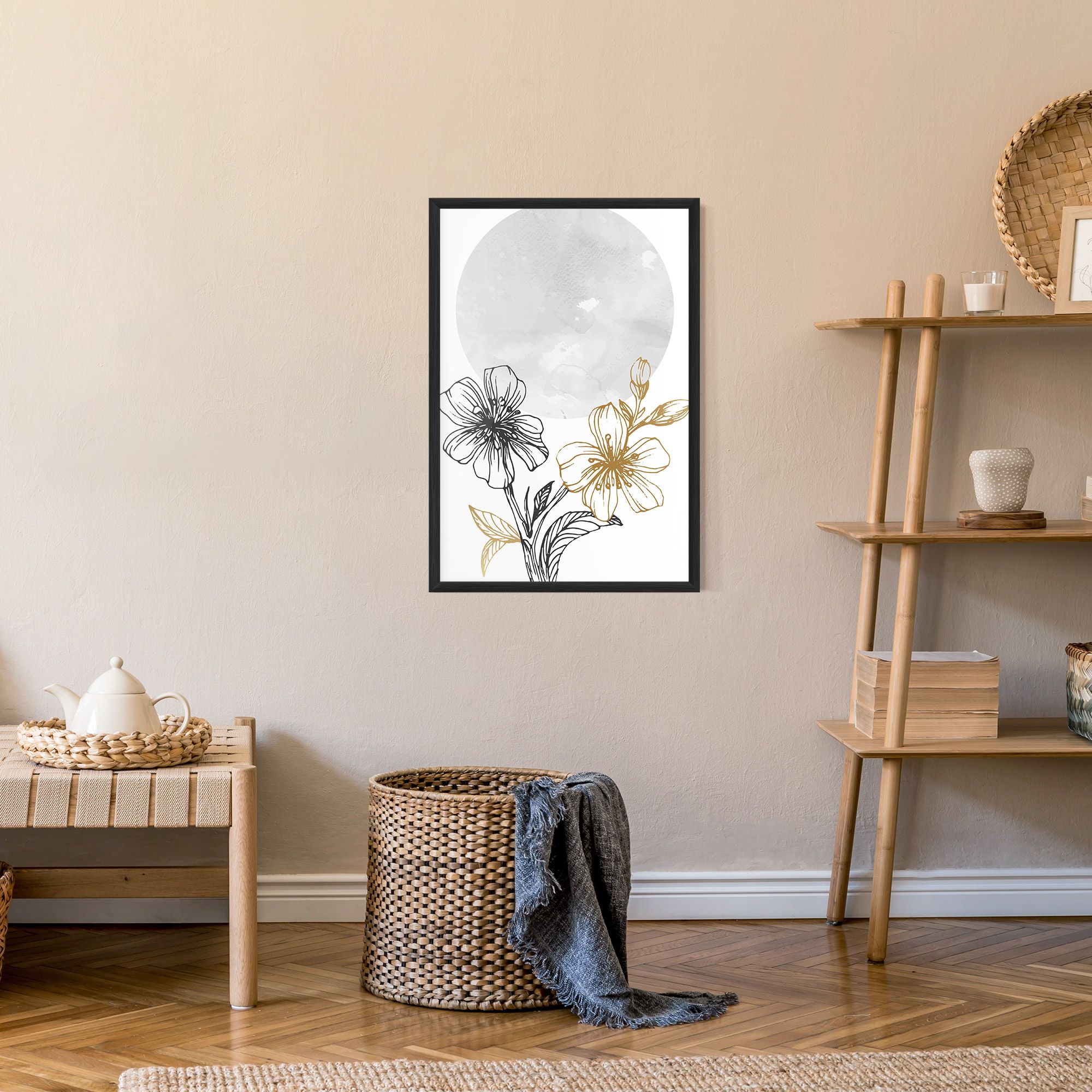 Grey Moon Flowers mockup 9