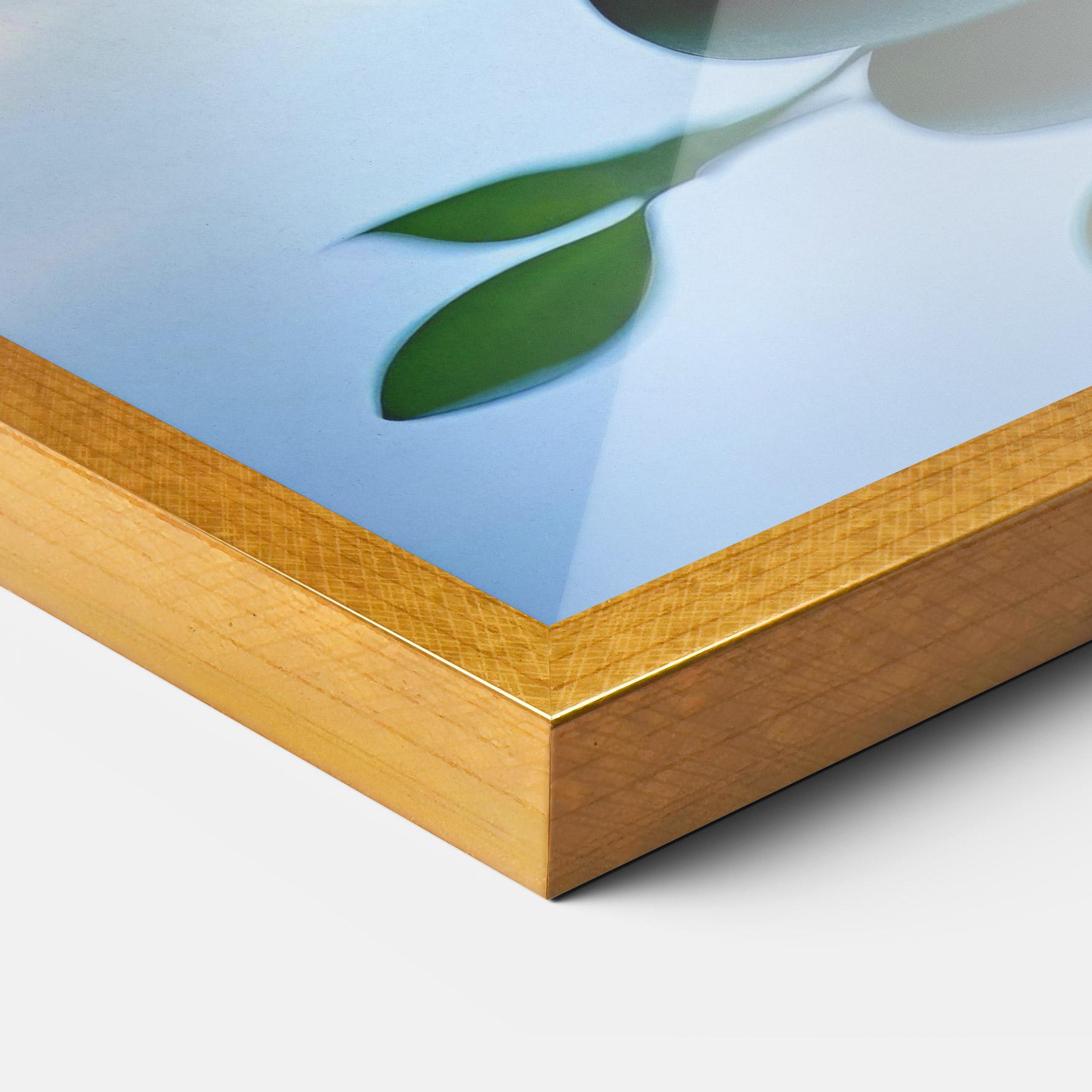 Рамкиран постер Stones Green Leaves mockup 3