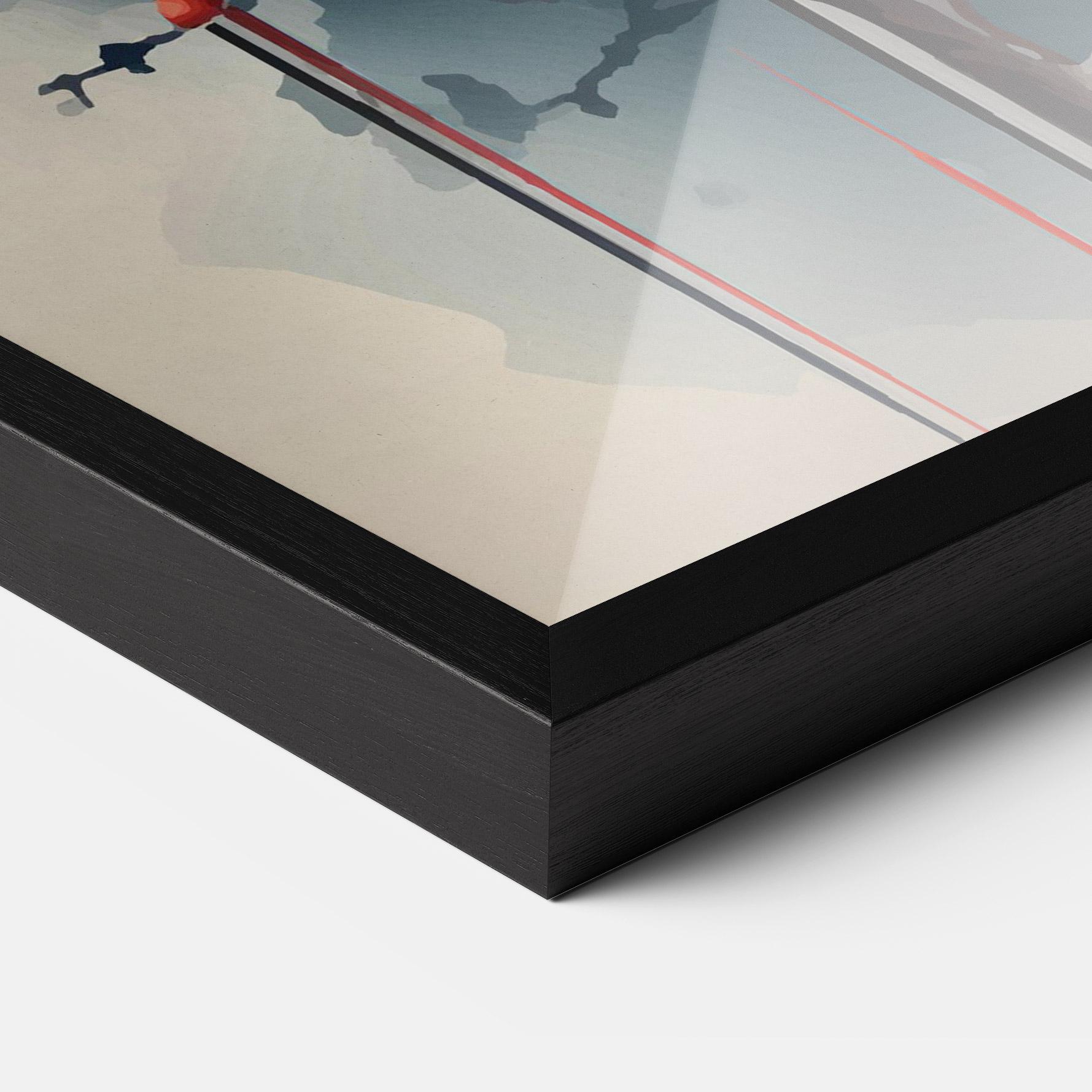 Рамкиран постер Cream Nature mockup 3