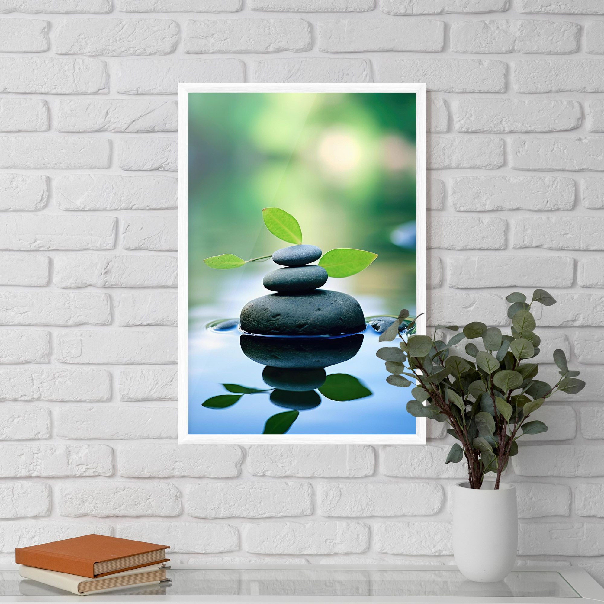 Stones Green Leaves mockup 5
