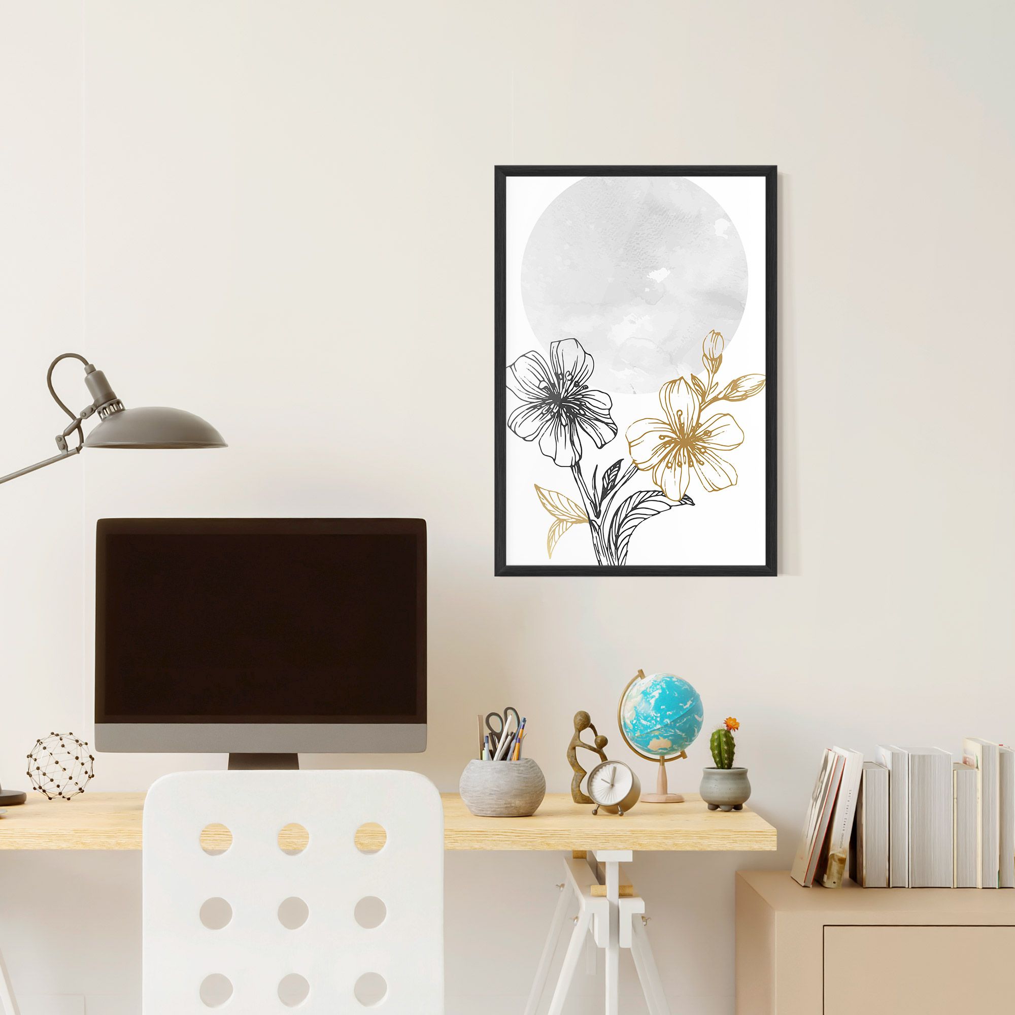 Grey Moon Flowers mockup 6