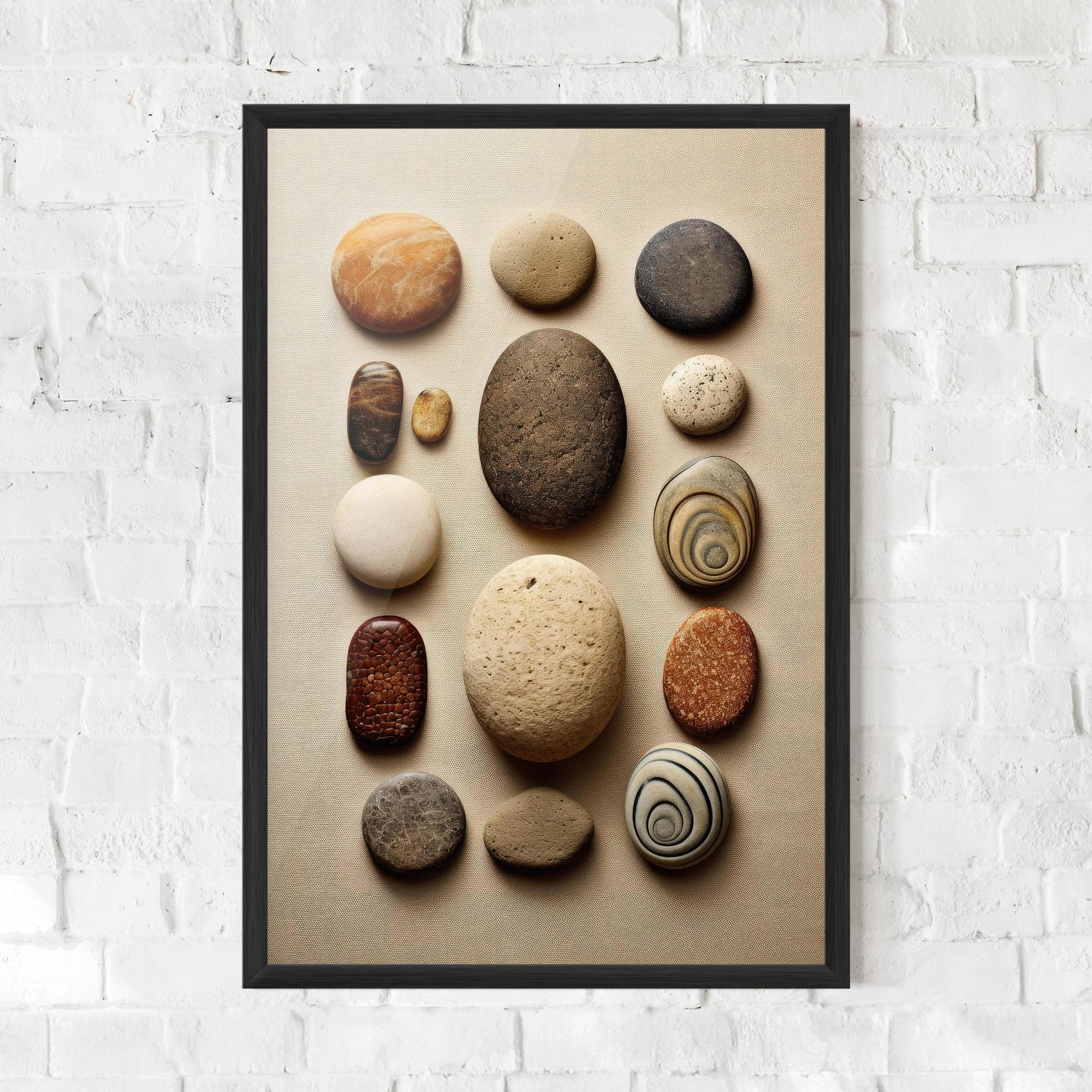 Рамкиран постер Massage Stones Sand mockup 0
