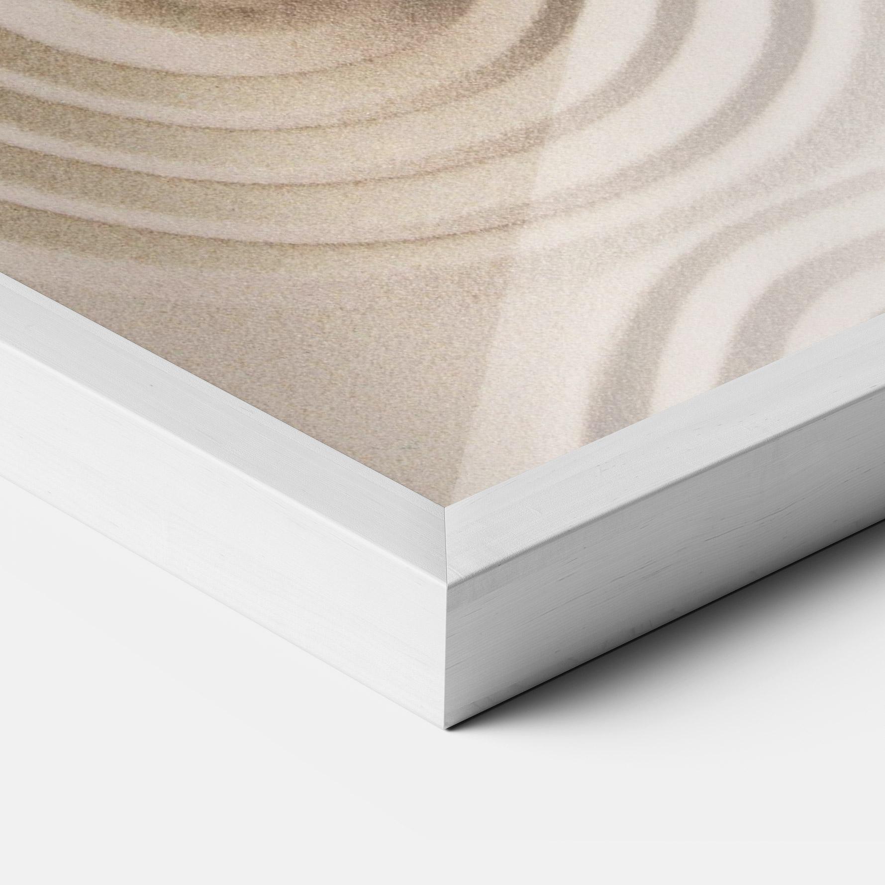 Рамкиран постер Cream Zen Stones mockup 3