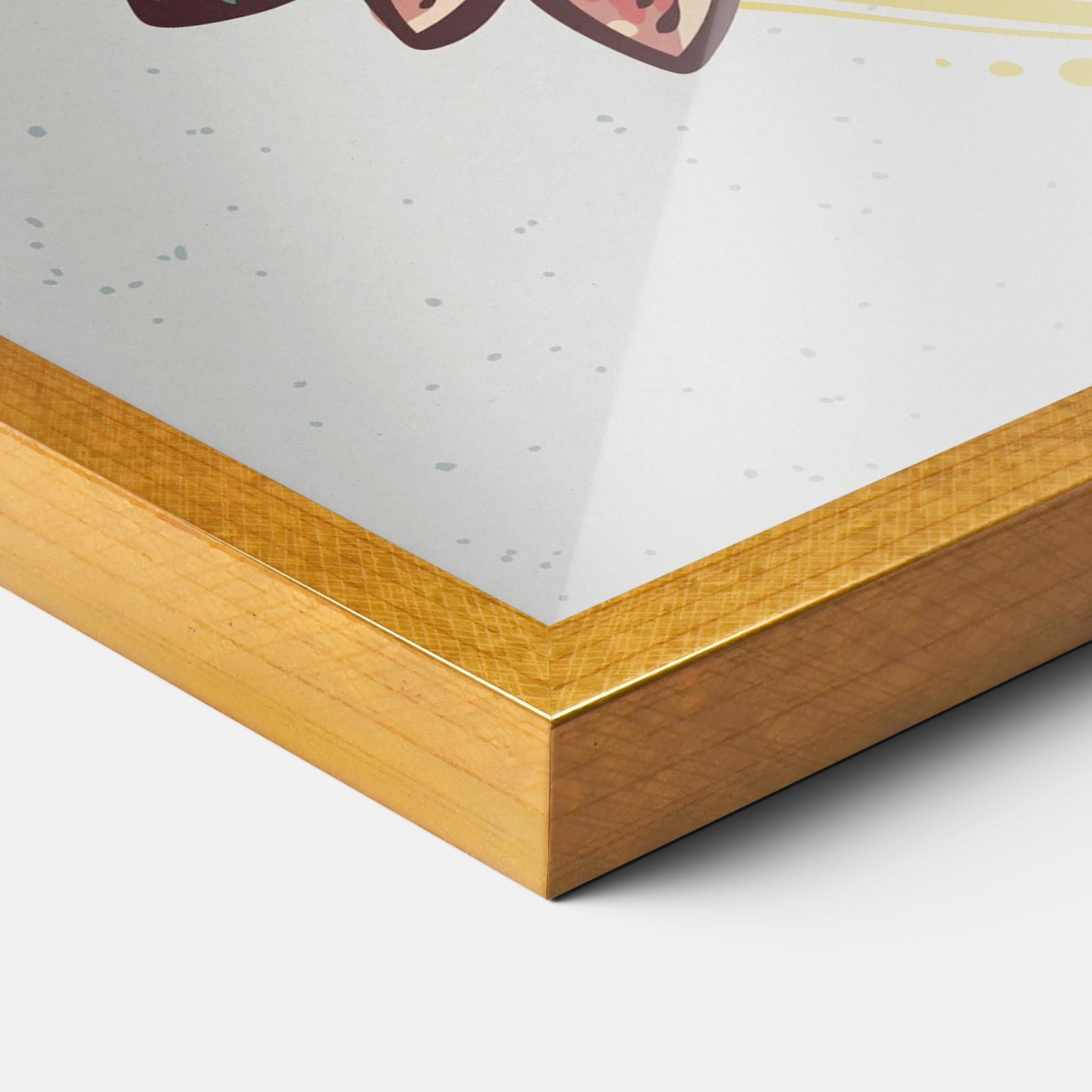 Рамкиран постер Yinyang Flower mockup 3