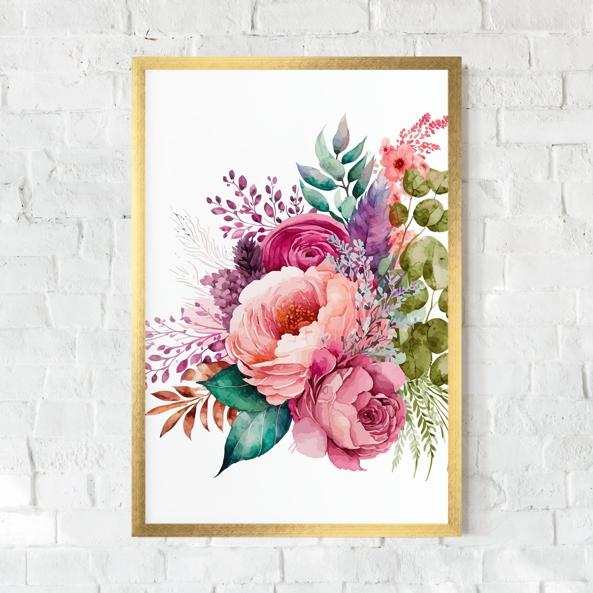 Bouquet Of Pink Roses mockup 0