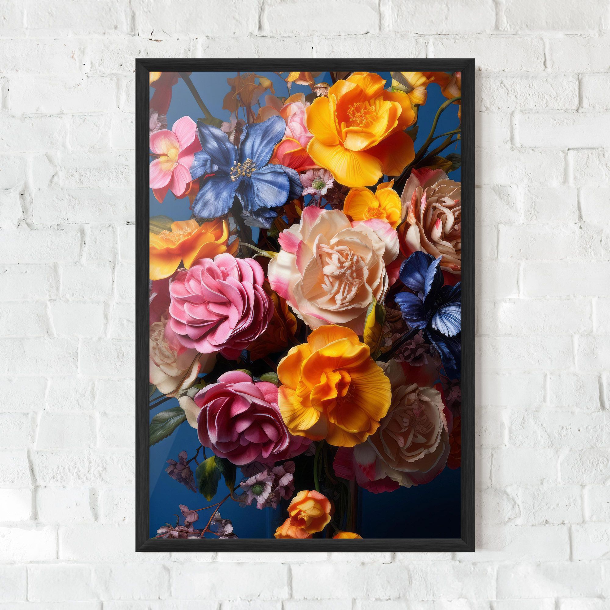 Colorful Flower Bouquet mockup 0