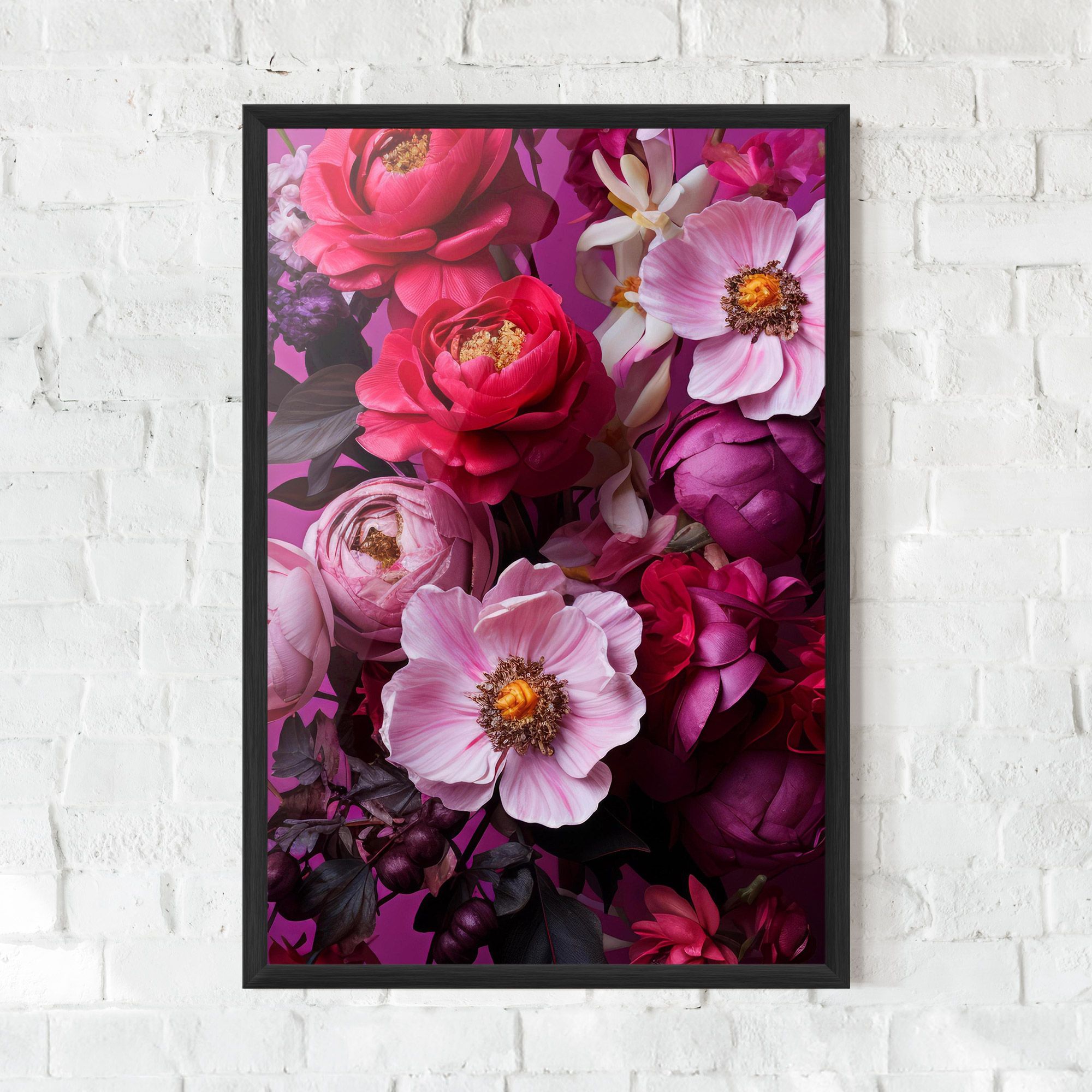 Pink Red Bouquet mockup 0