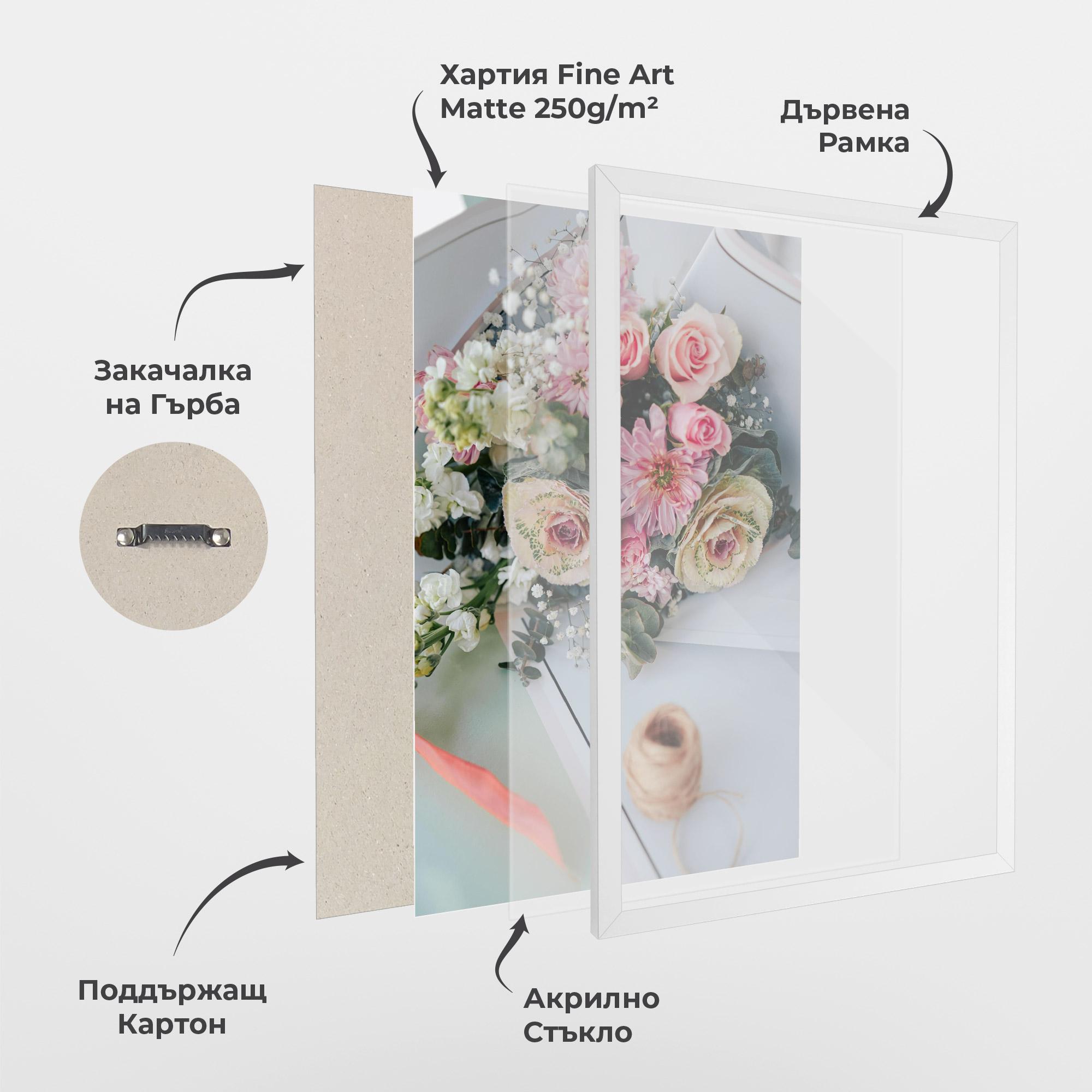 Рамкиран постер Table Bouquet mockup 1