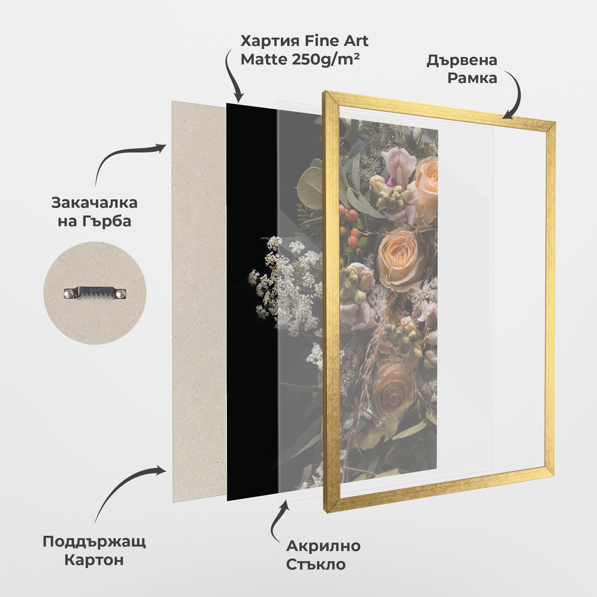 Dark Flower Bouquet mockup 1