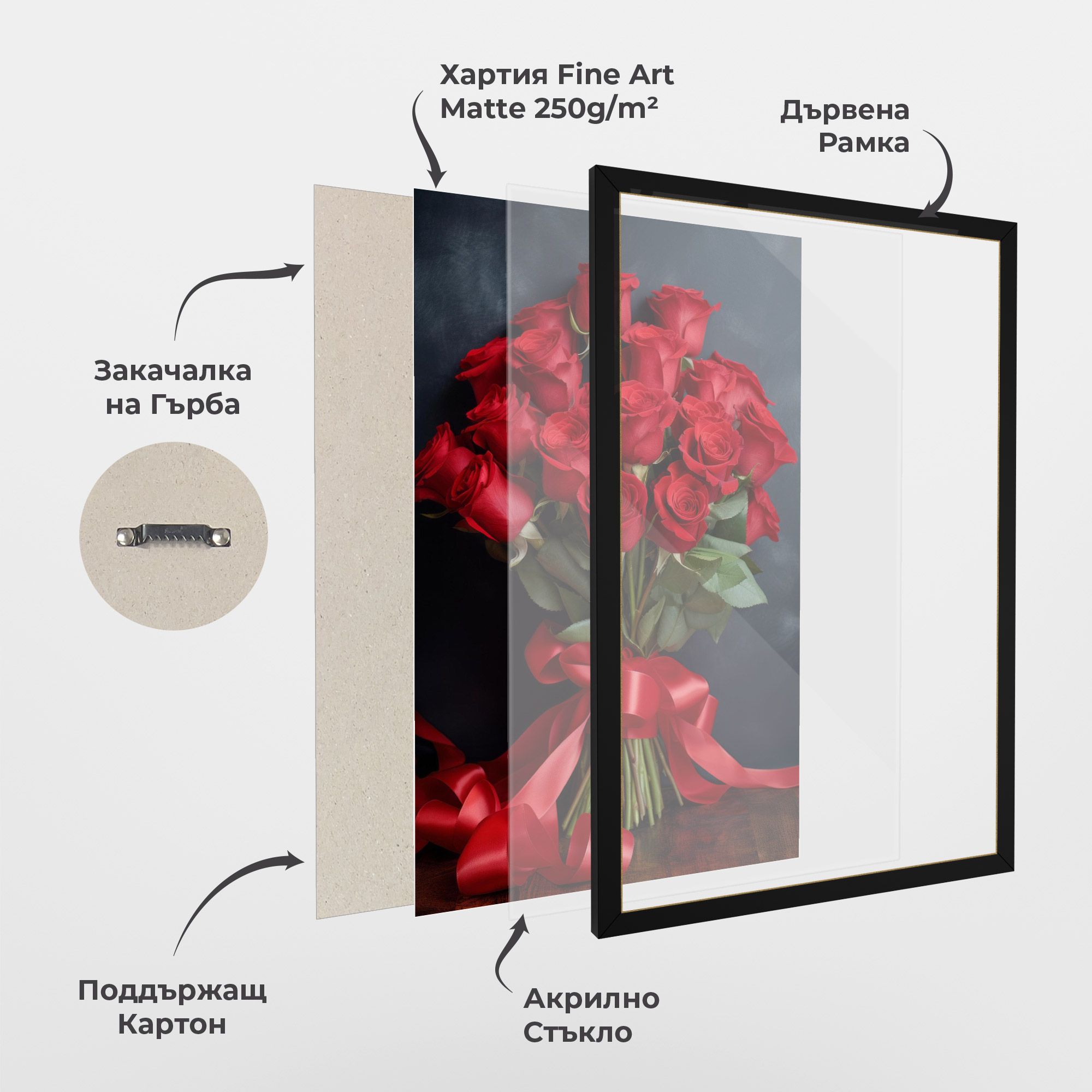 Beautiful Red Roses Bouquet mockup 1