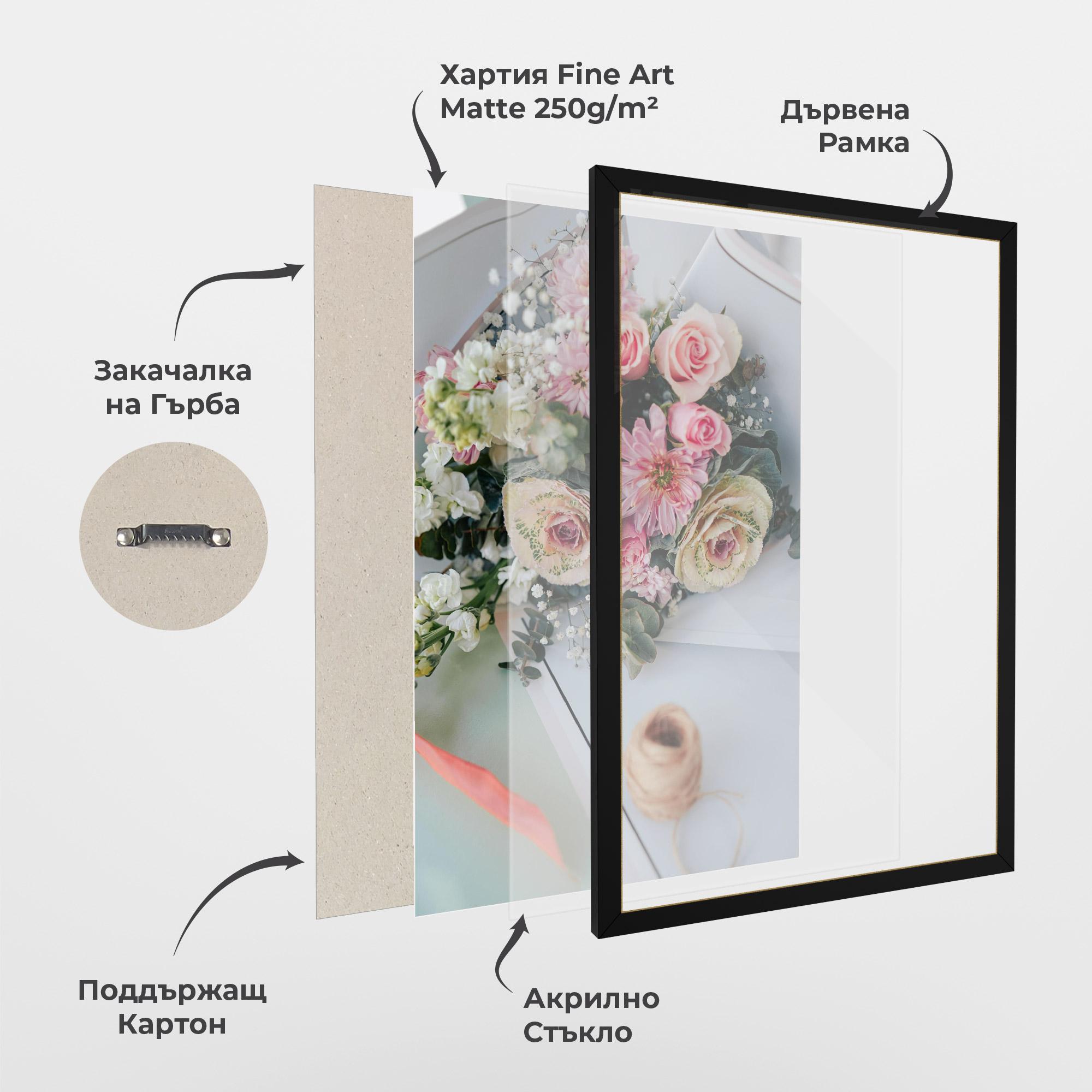 Рамкиран постер Table Bouquet mockup 1