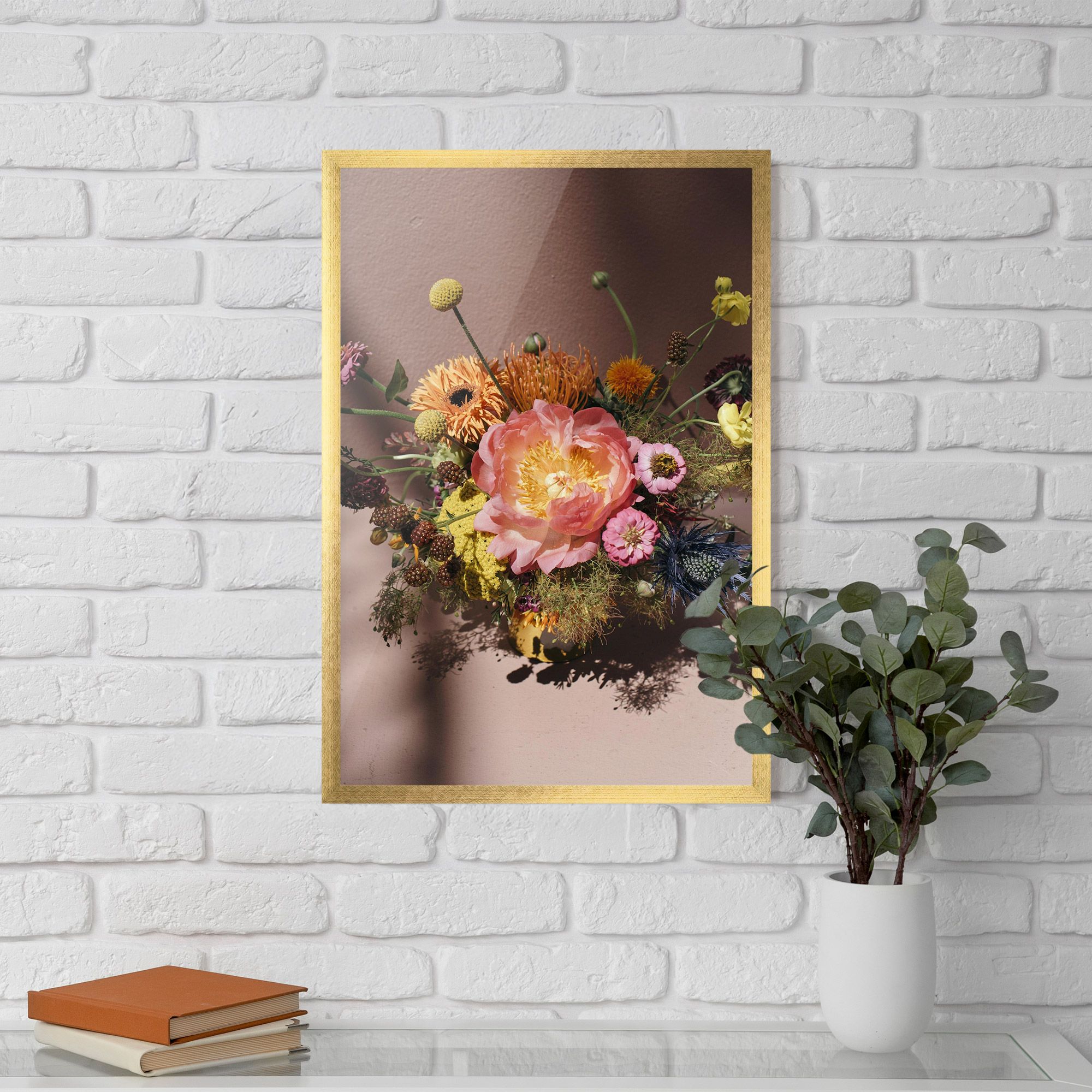 Pastel Orange Bouquet mockup 5
