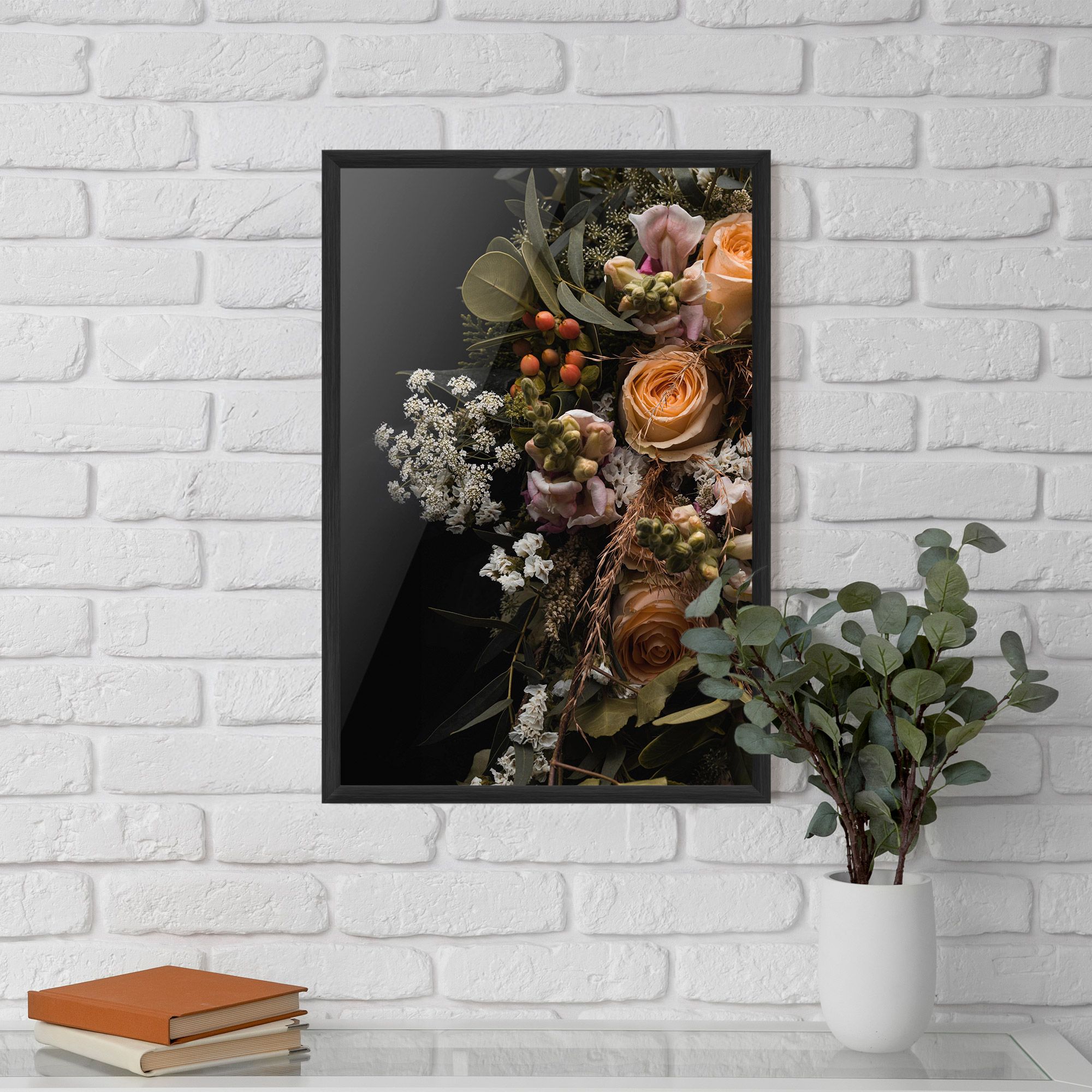 Dark Flower Bouquet mockup 5
