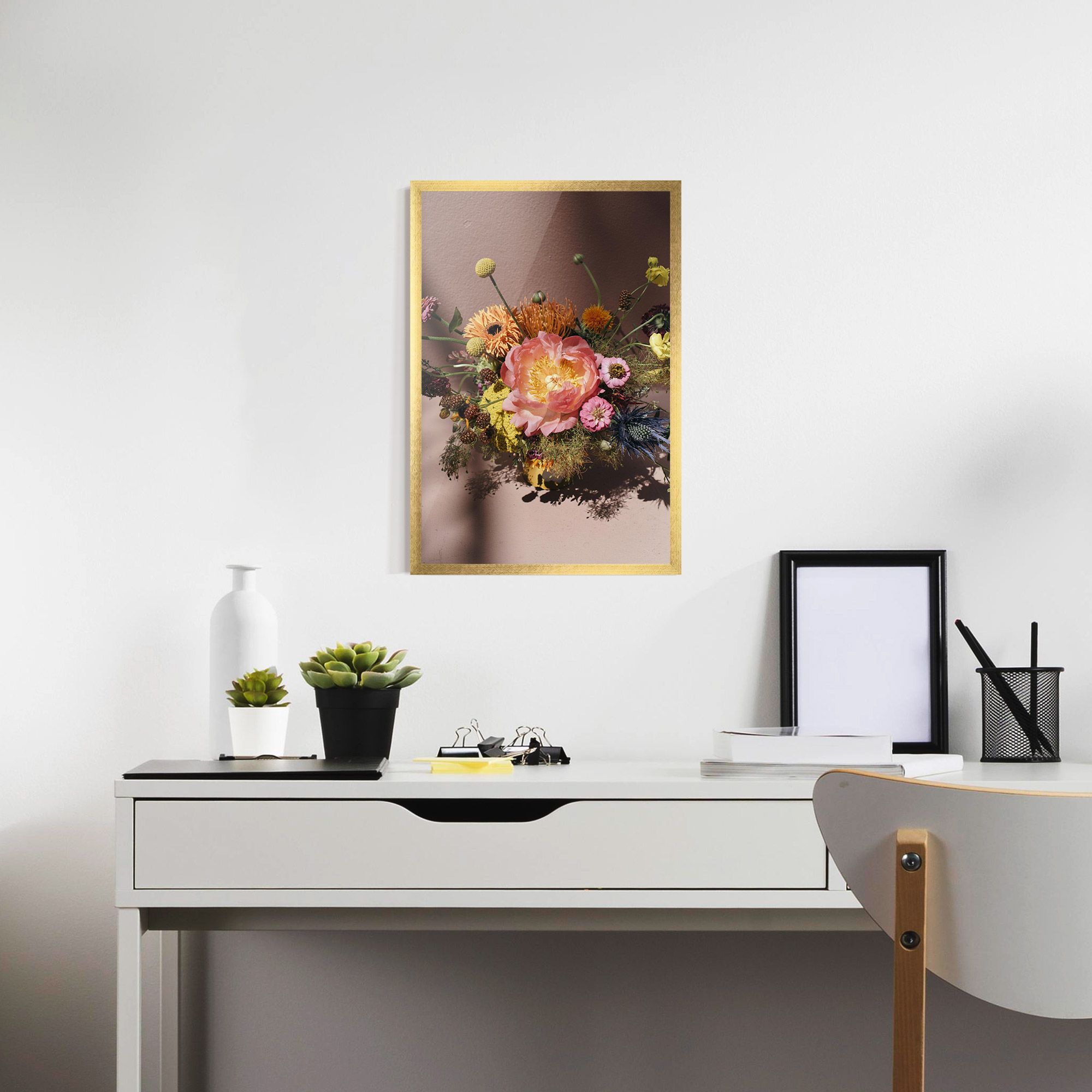 Pastel Orange Bouquet mockup 7