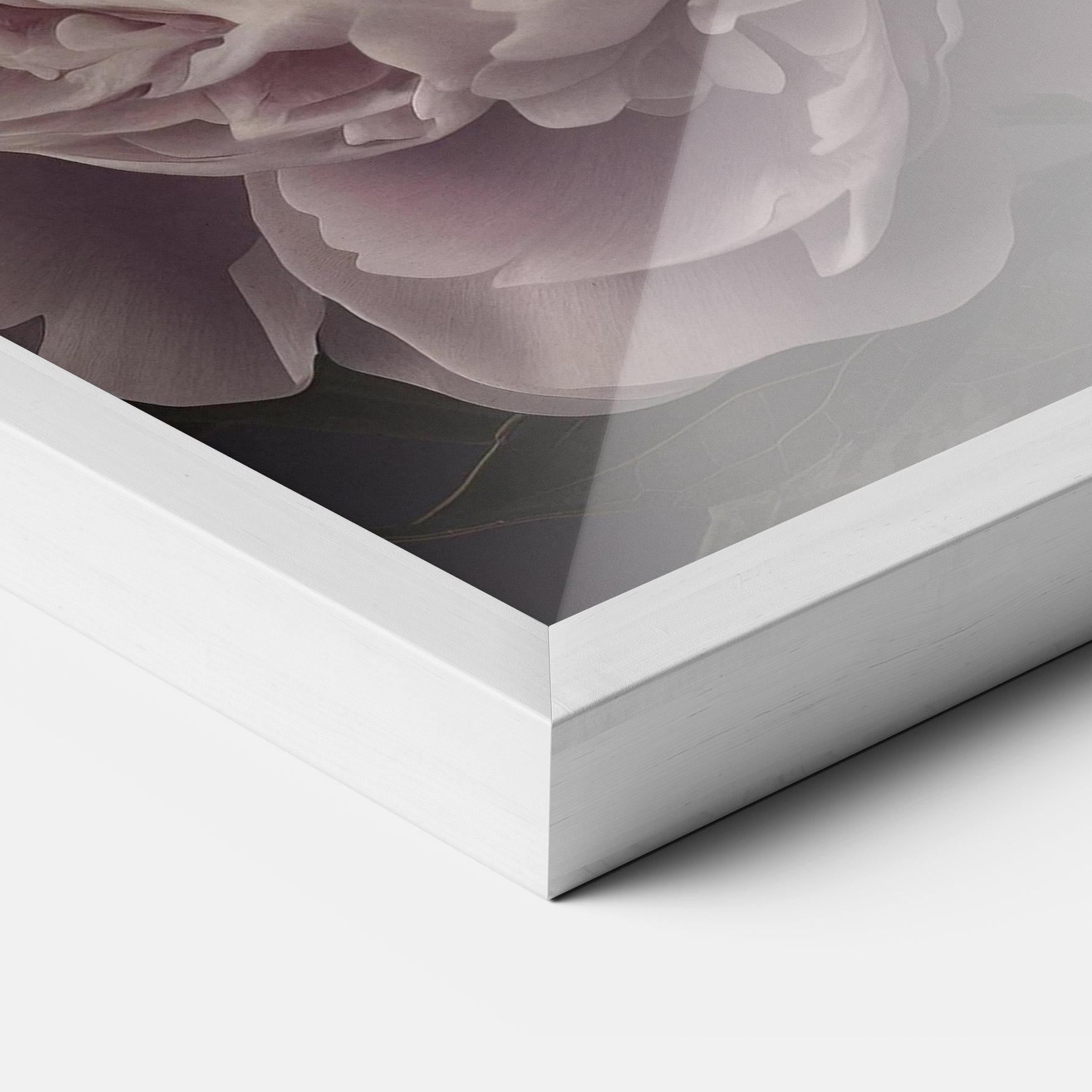 Рамкиран постер Grey Pastel Pink Peony mockup 3