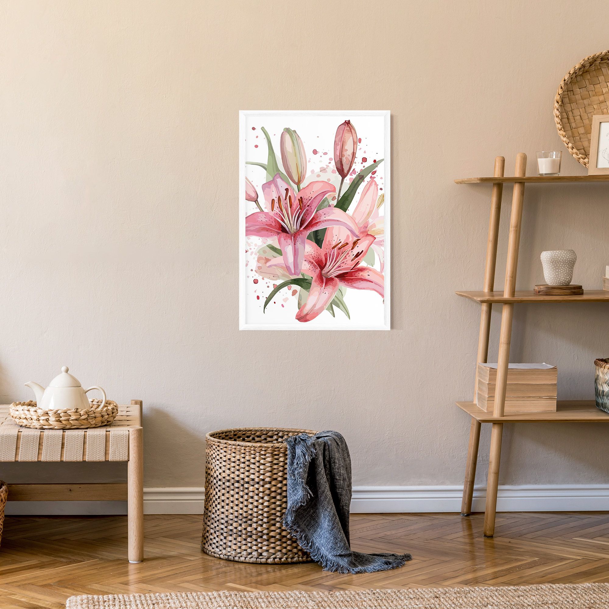 Beautiful Pink Lily mockup 9