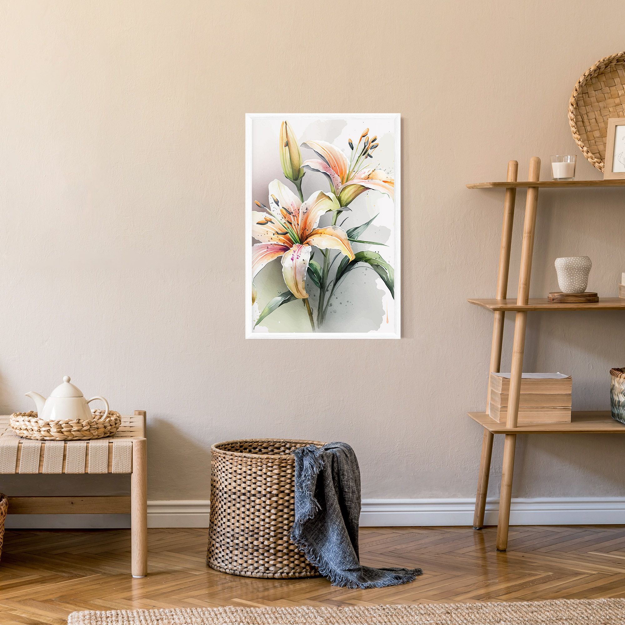 White Orange Lily mockup 9