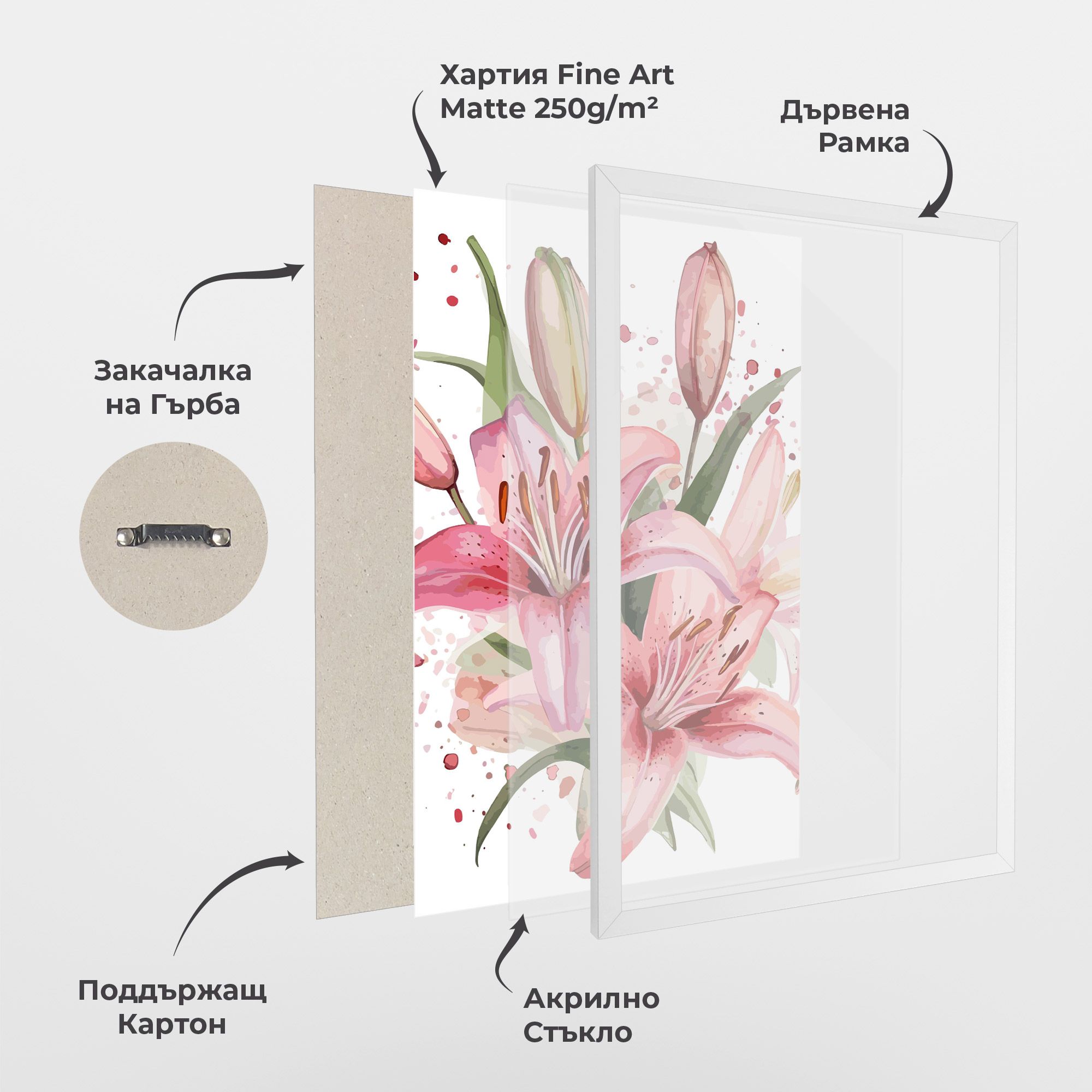 Beautiful Pink Lily mockup 1
