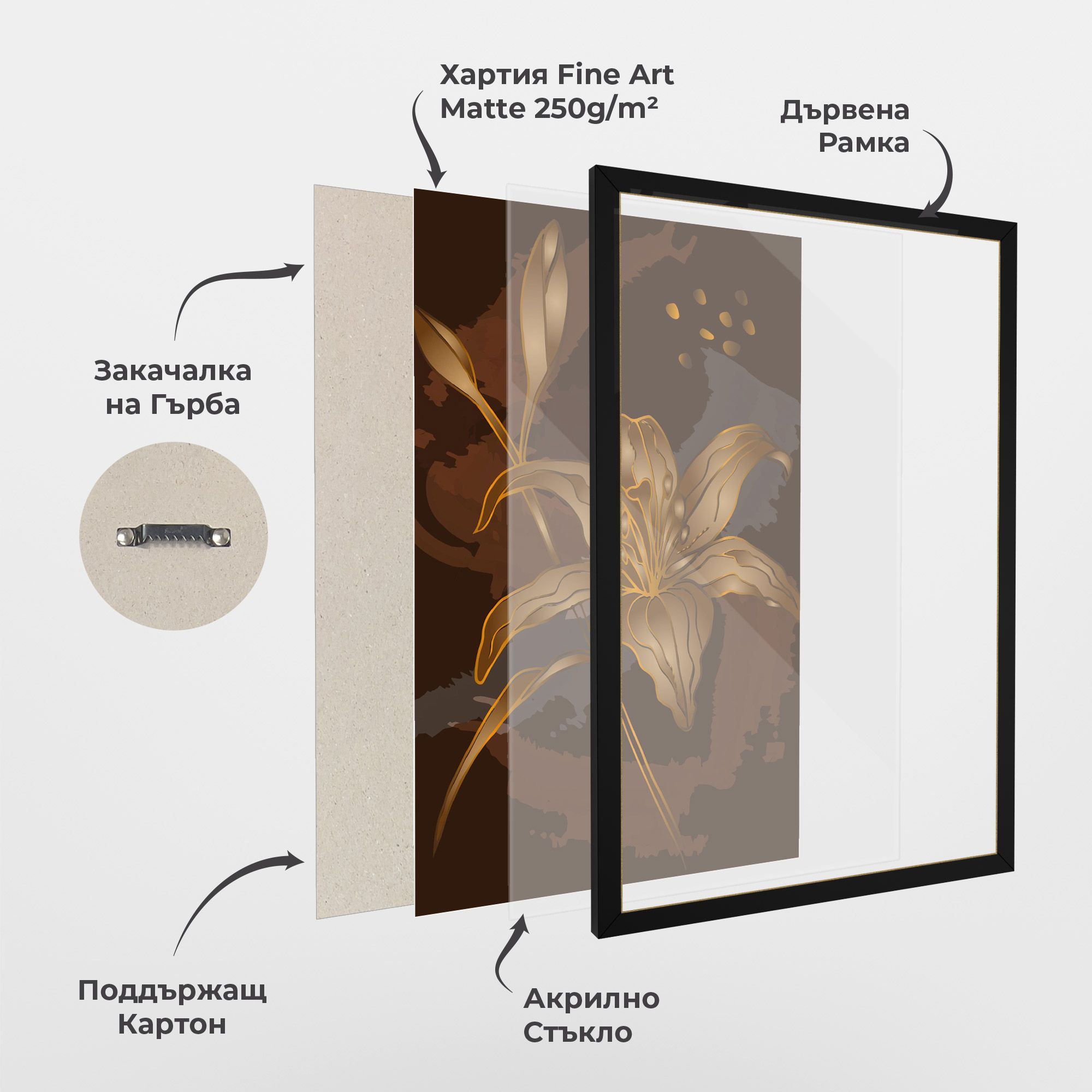 Gold Brown Lily mockup 1