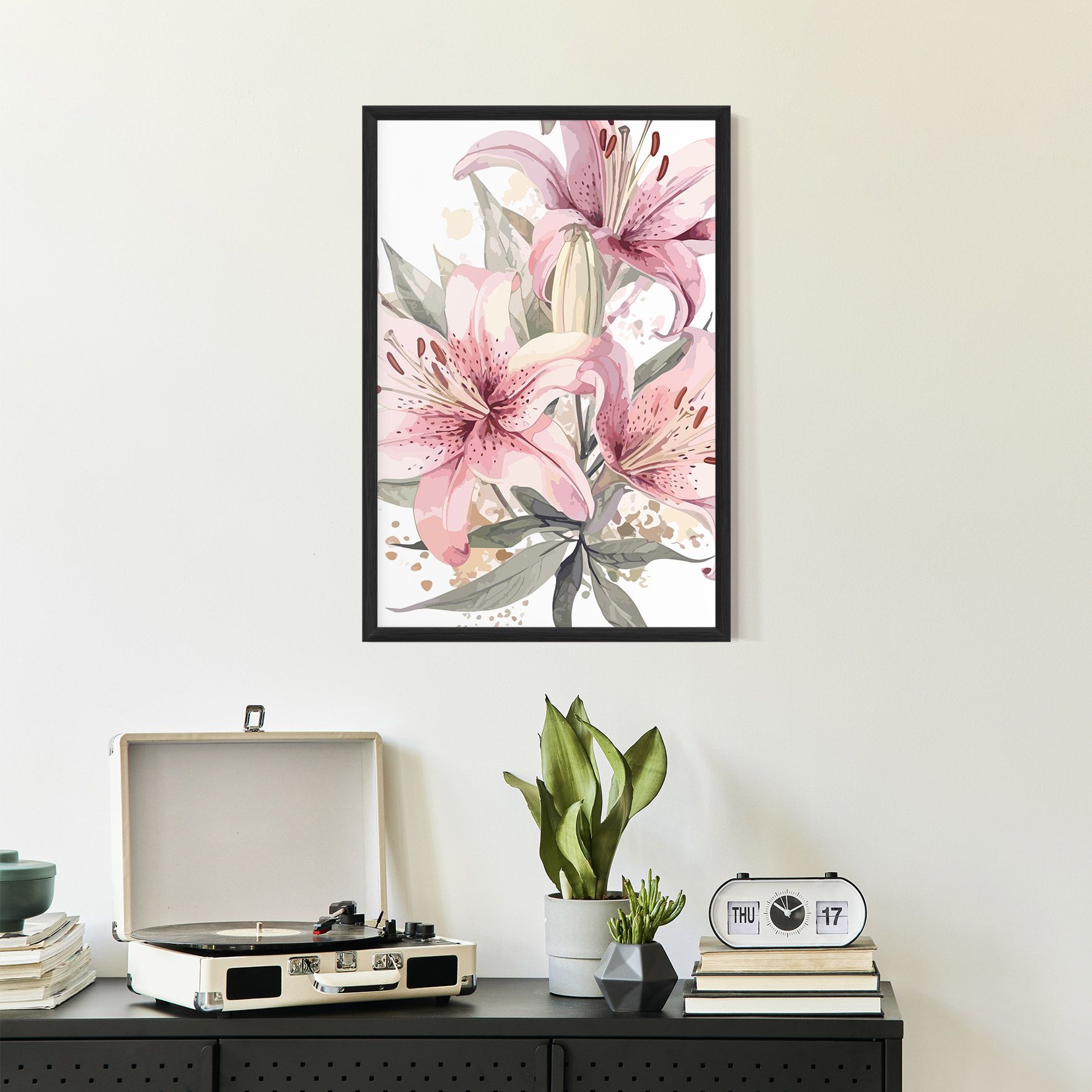 Light Pink Lily Art mockup 2