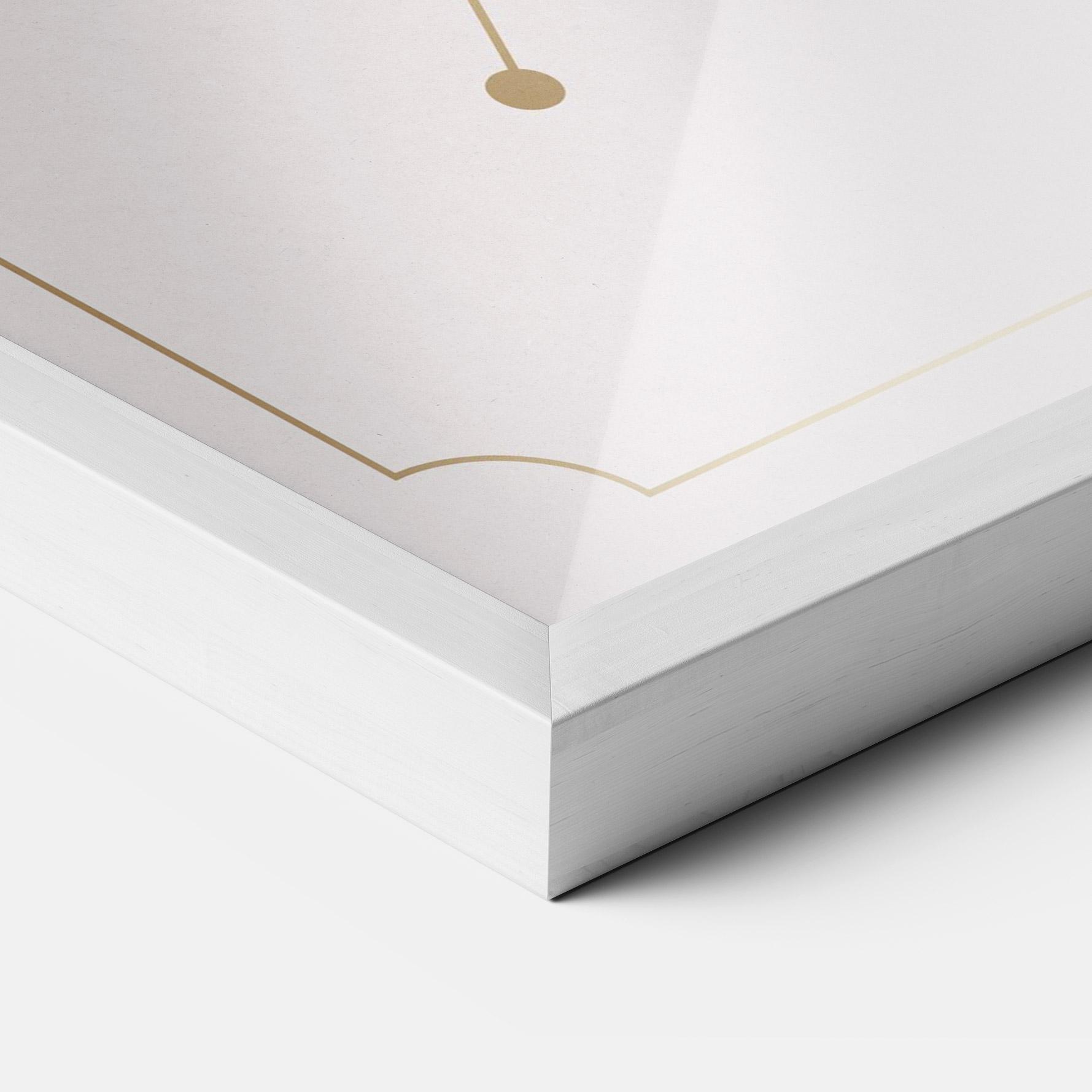 Рамкиран постер Purple Gold Lily mockup 3