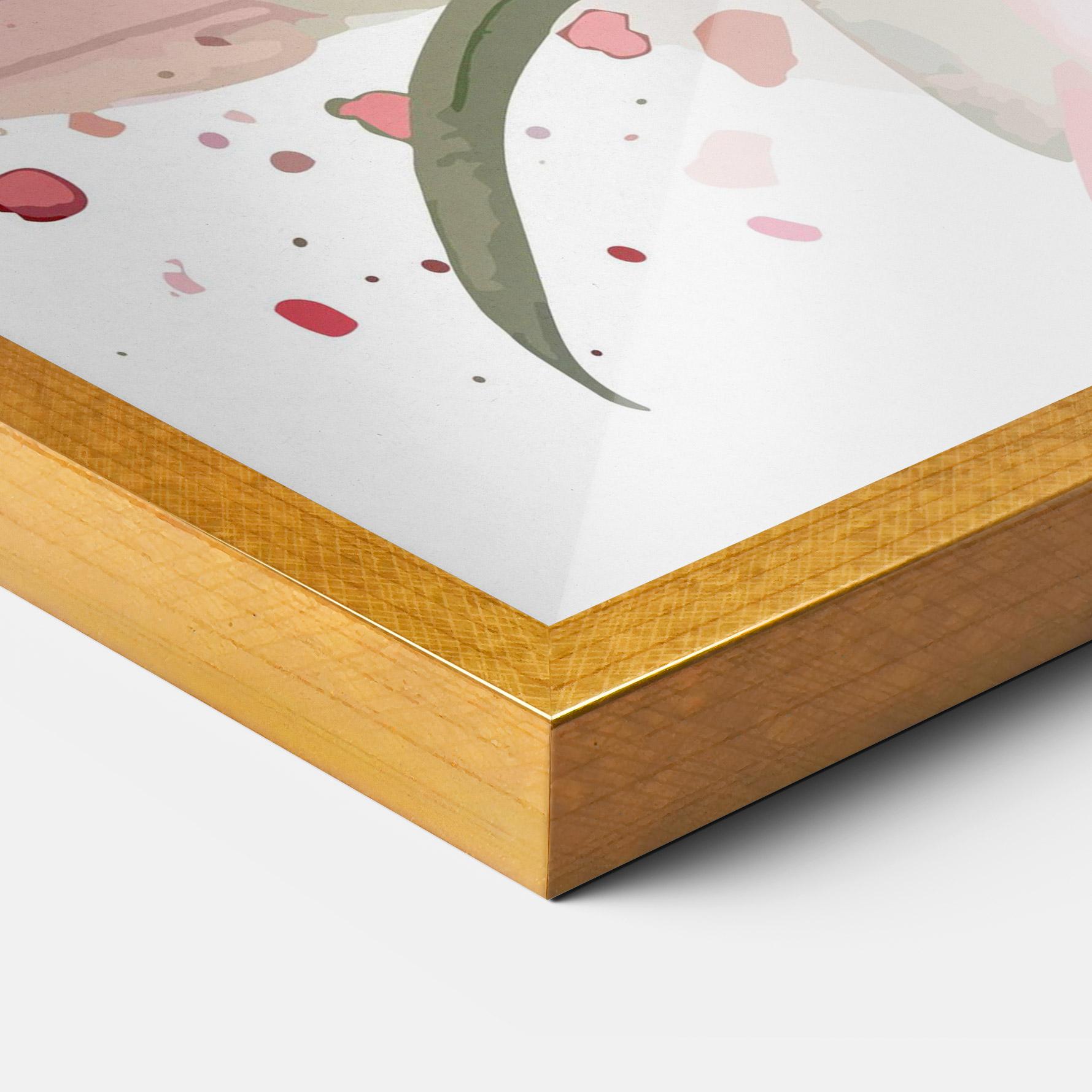 Рамкиран постер Beautiful Pink Lily mockup 3