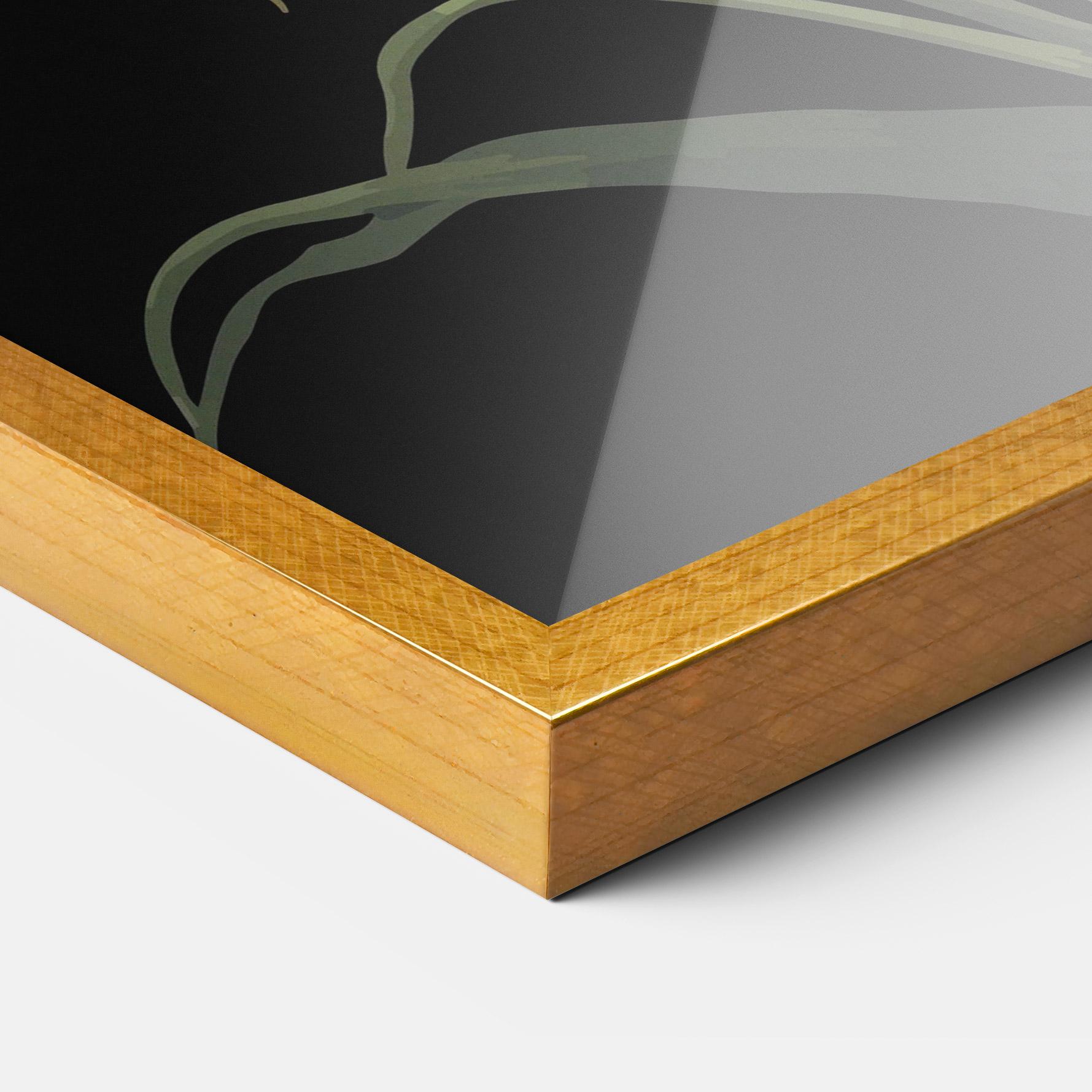 Рамкиран постер Columbia White Lily mockup 3