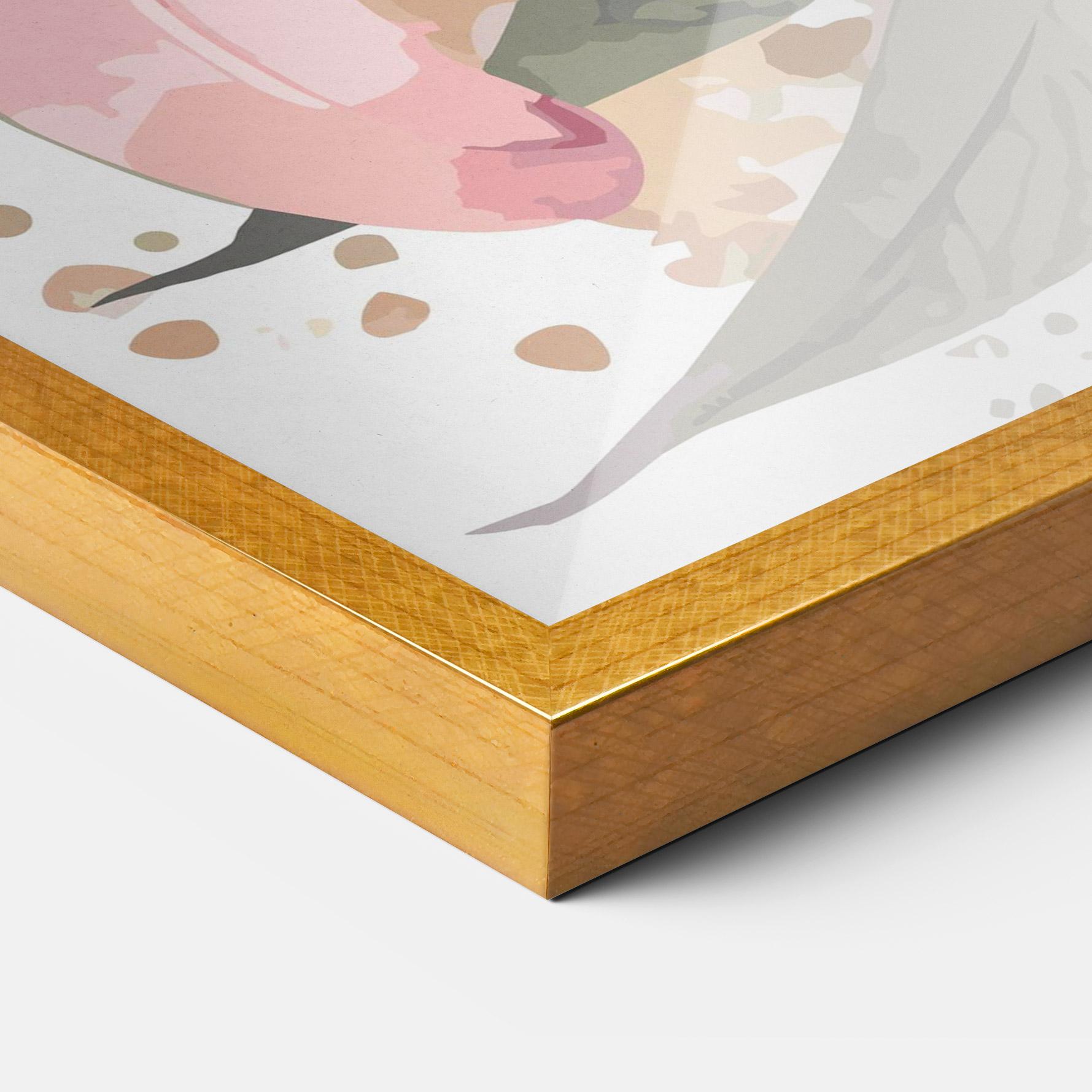 Рамкиран постер Light Pink Lily Art mockup 3