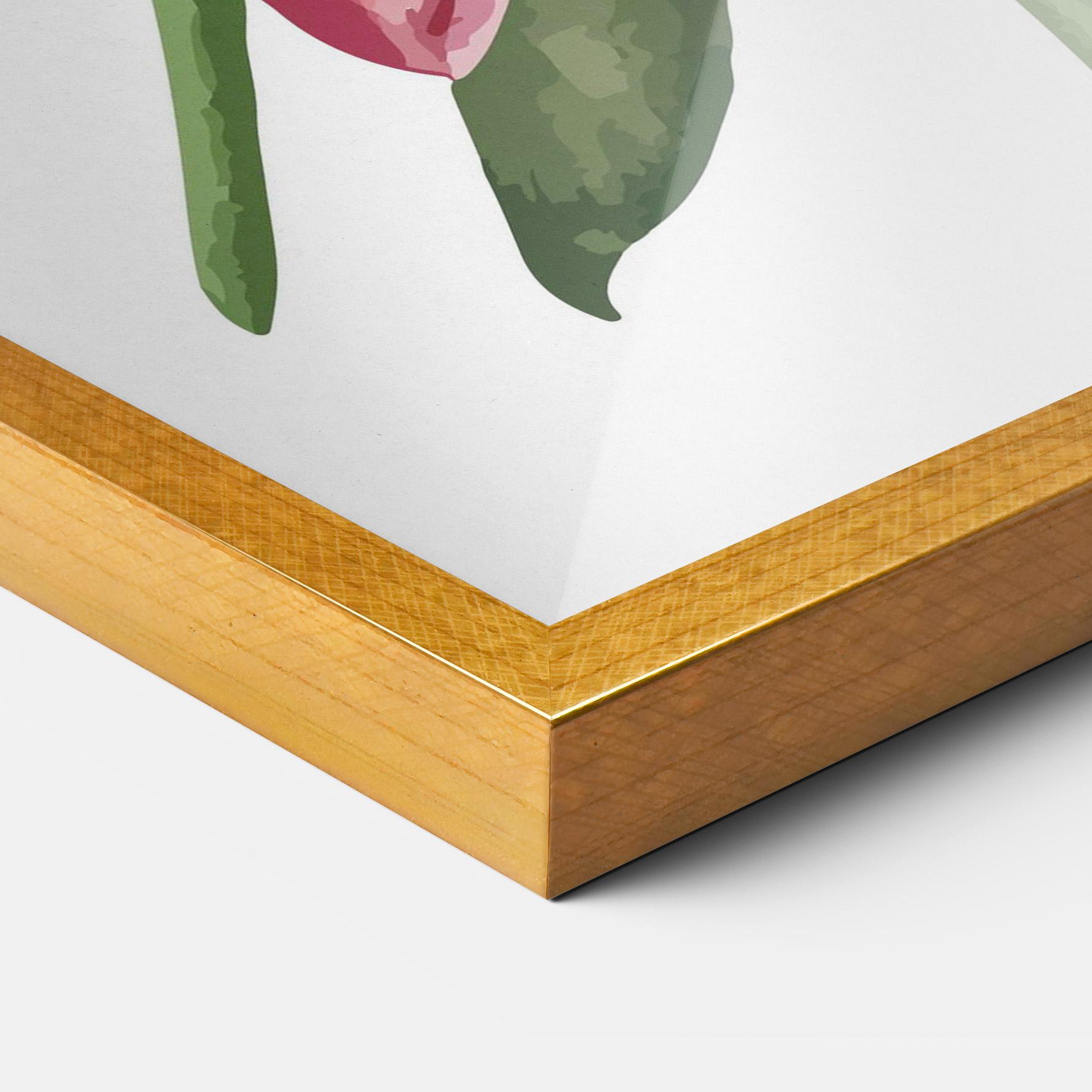 Рамкиран постер Lily Pretty Pink mockup 3