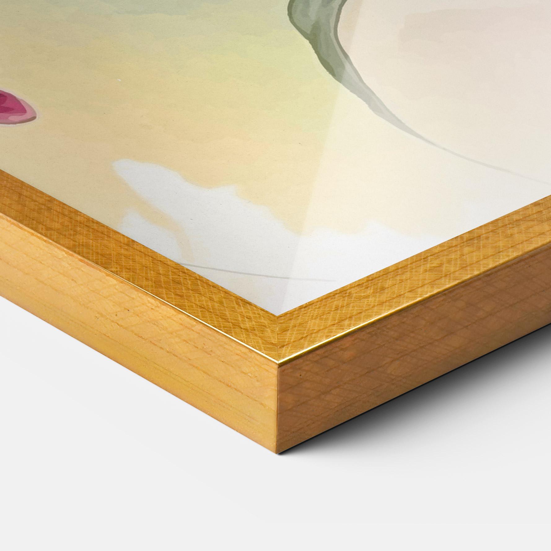 Рамкиран постер Pink Orange Lily mockup 3