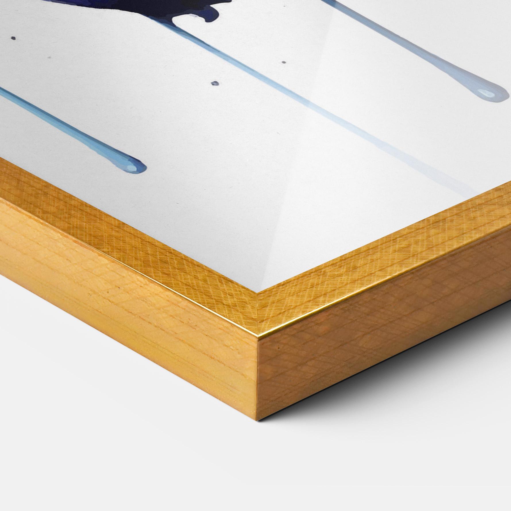 Рамкиран постер Purple Orange Lily mockup 3