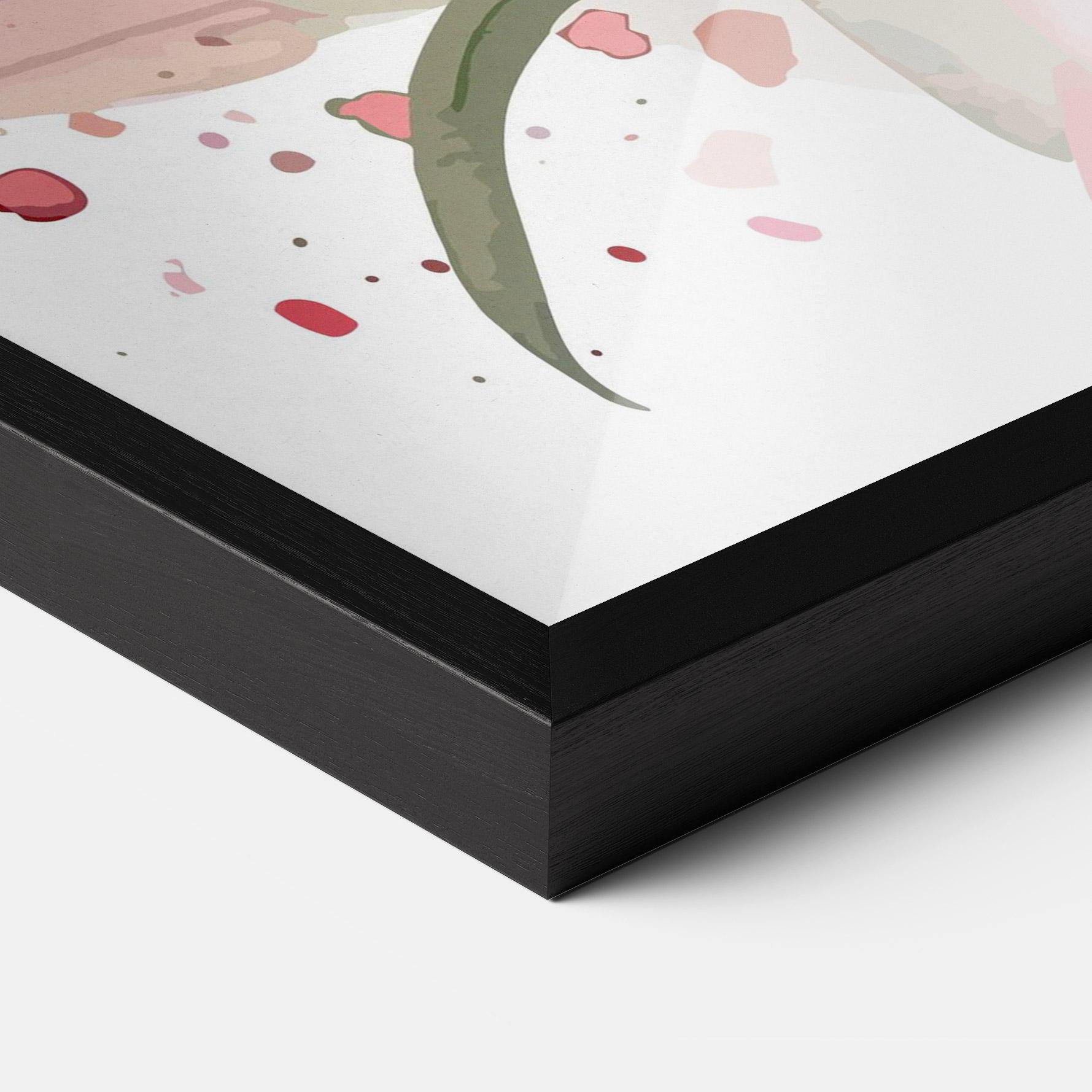 Рамкиран постер Beautiful Pink Lily mockup 3