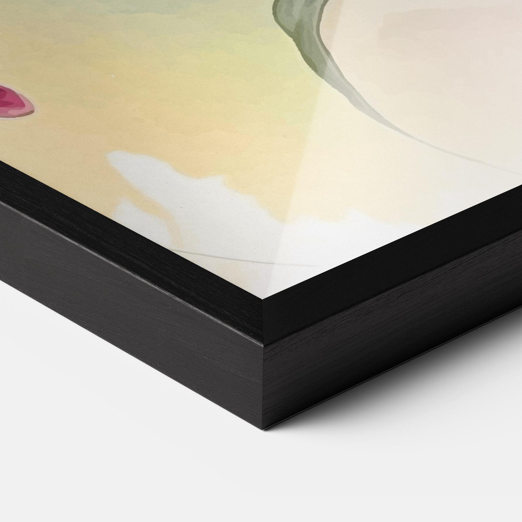 Рамкиран постер Pink Orange Lily mockup 3