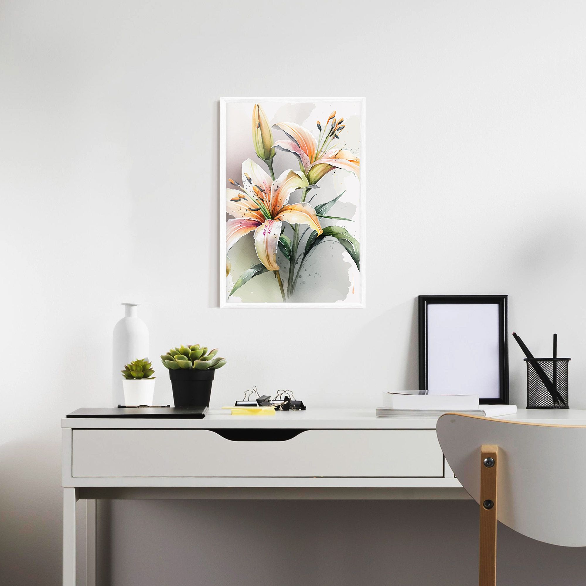 White Orange Lily mockup 7