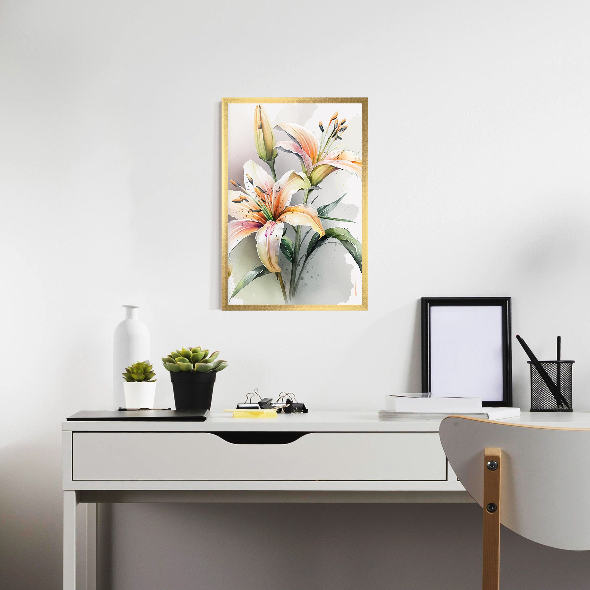 White Orange Lily mockup 7