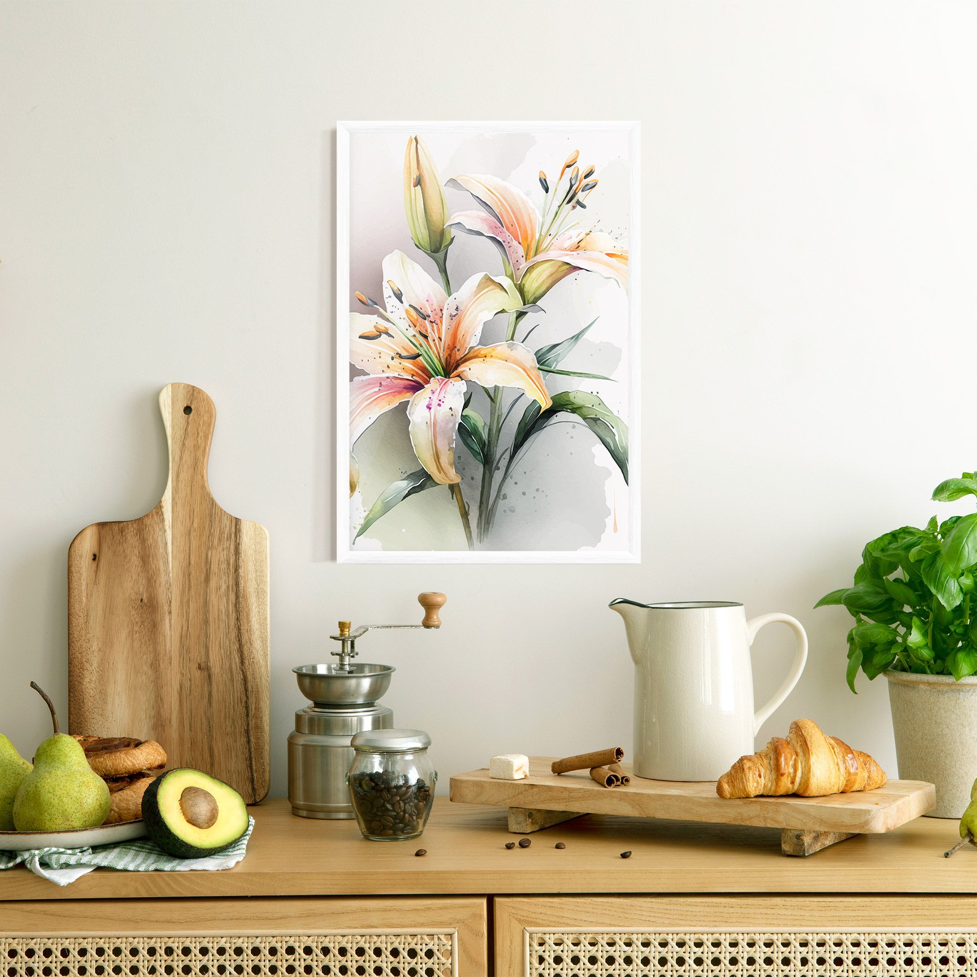 White Orange Lily mockup 8