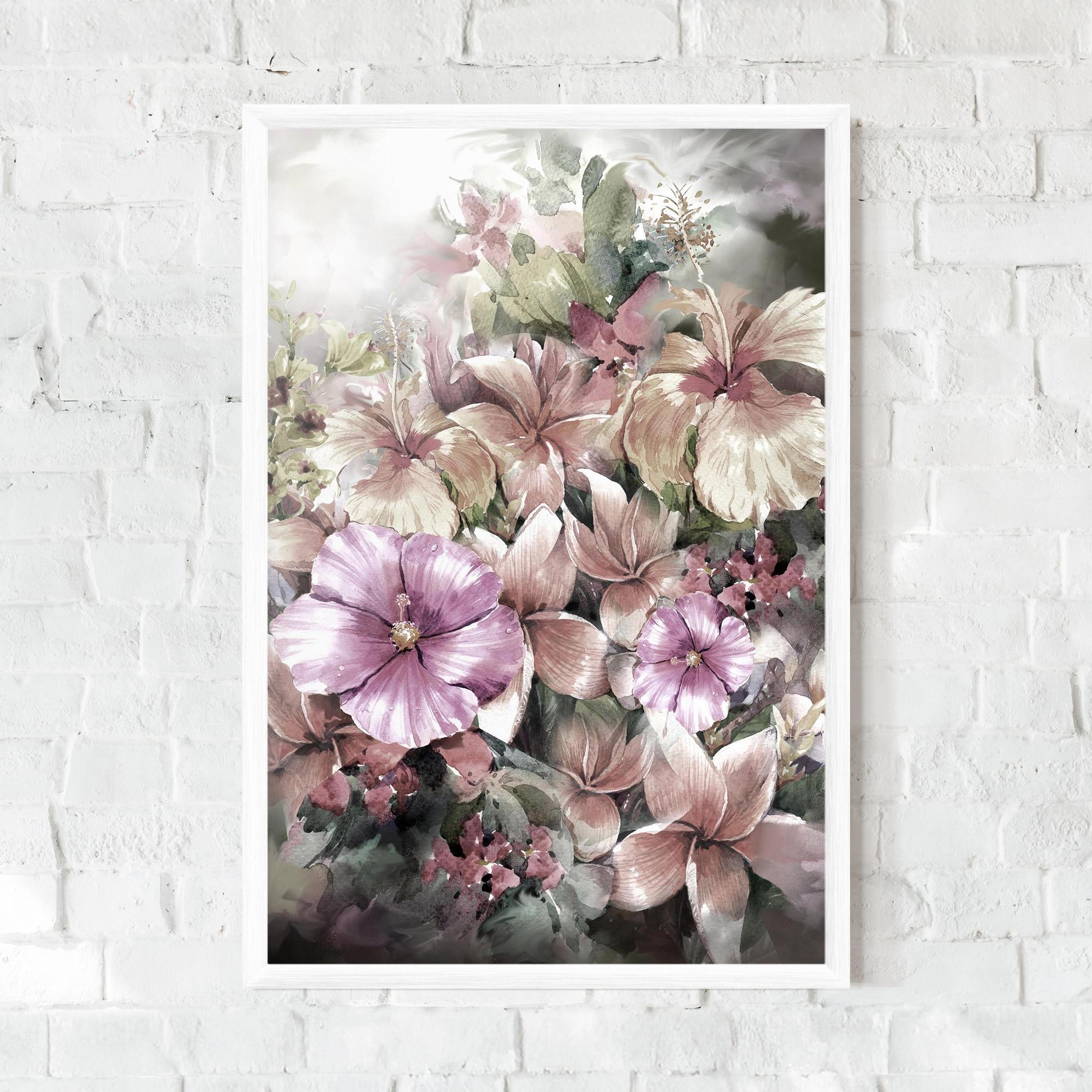 Рамкиран постер Contrastul De Flori mockup 0