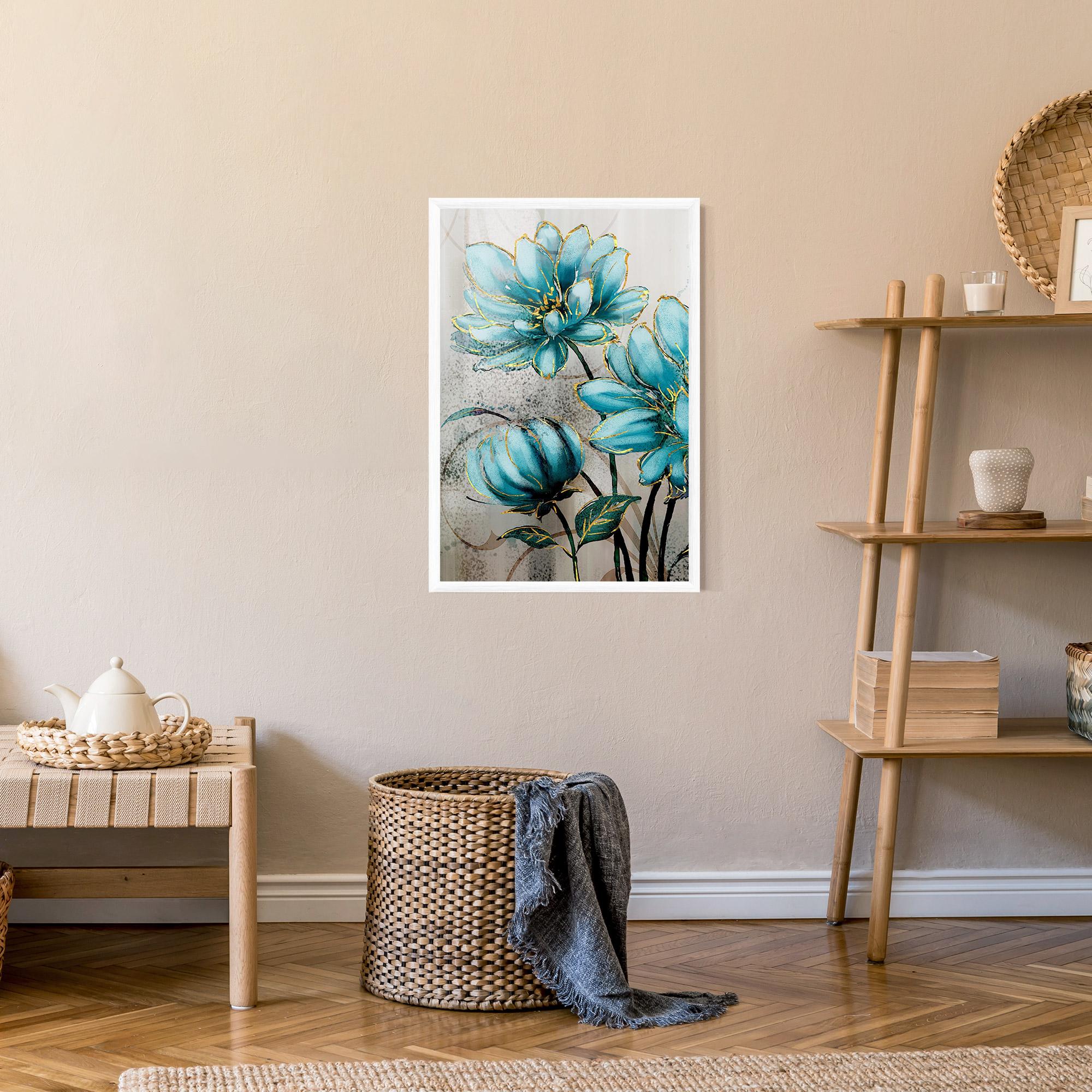 Рамкиран постер Bujori Albastri mockup 9