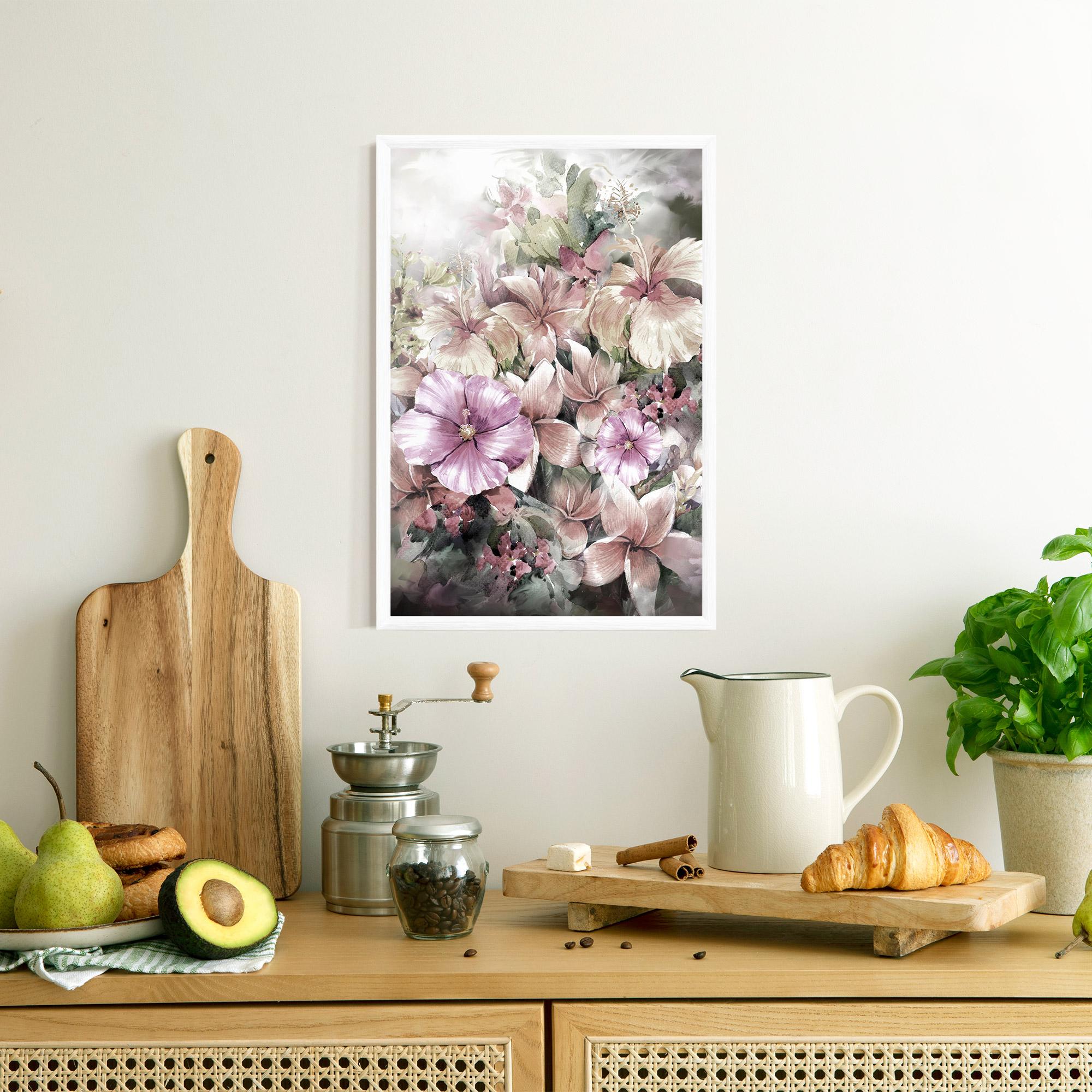 Рамкиран постер Contrastul De Flori mockup 8