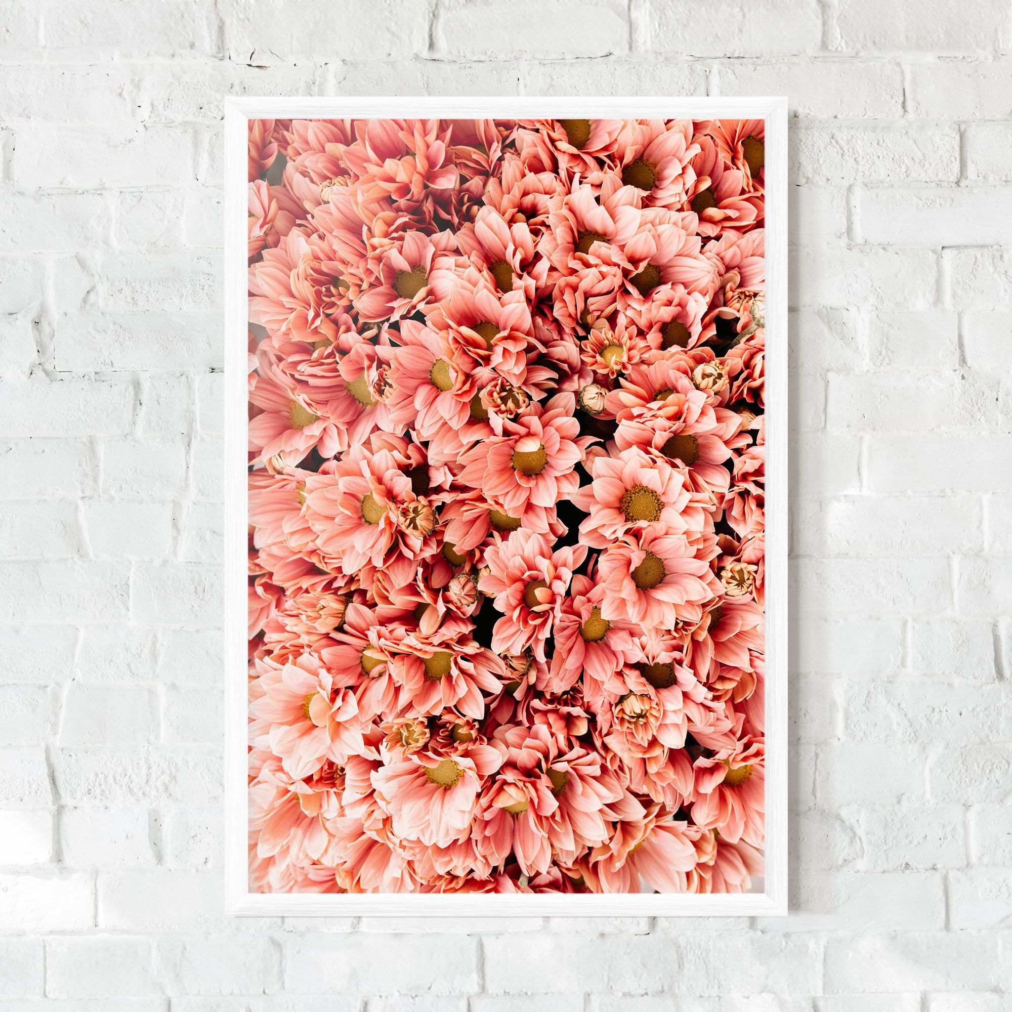 Pink Flowers Bouquet mockup 0