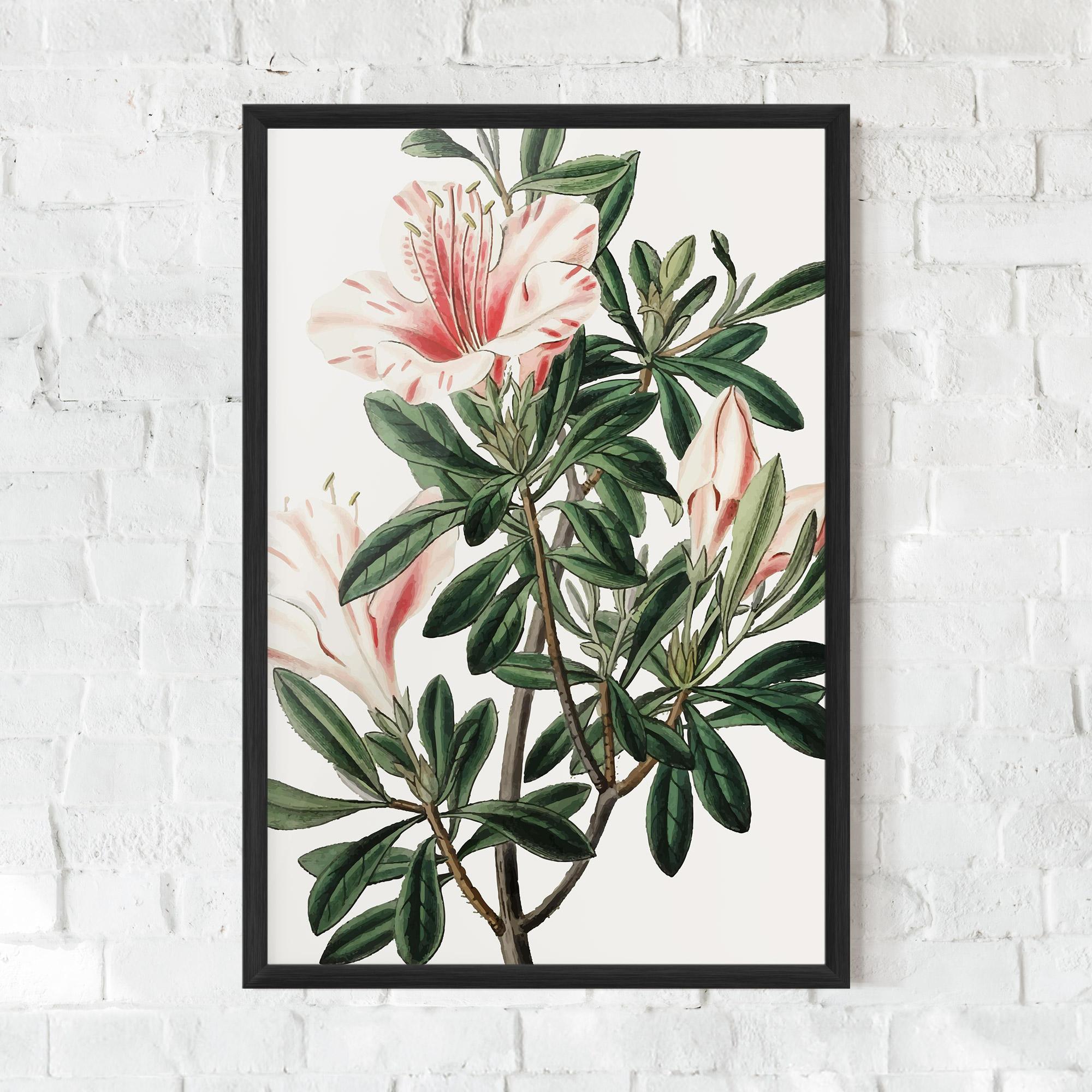 Рамкиран постер Exotic White Red mockup 0