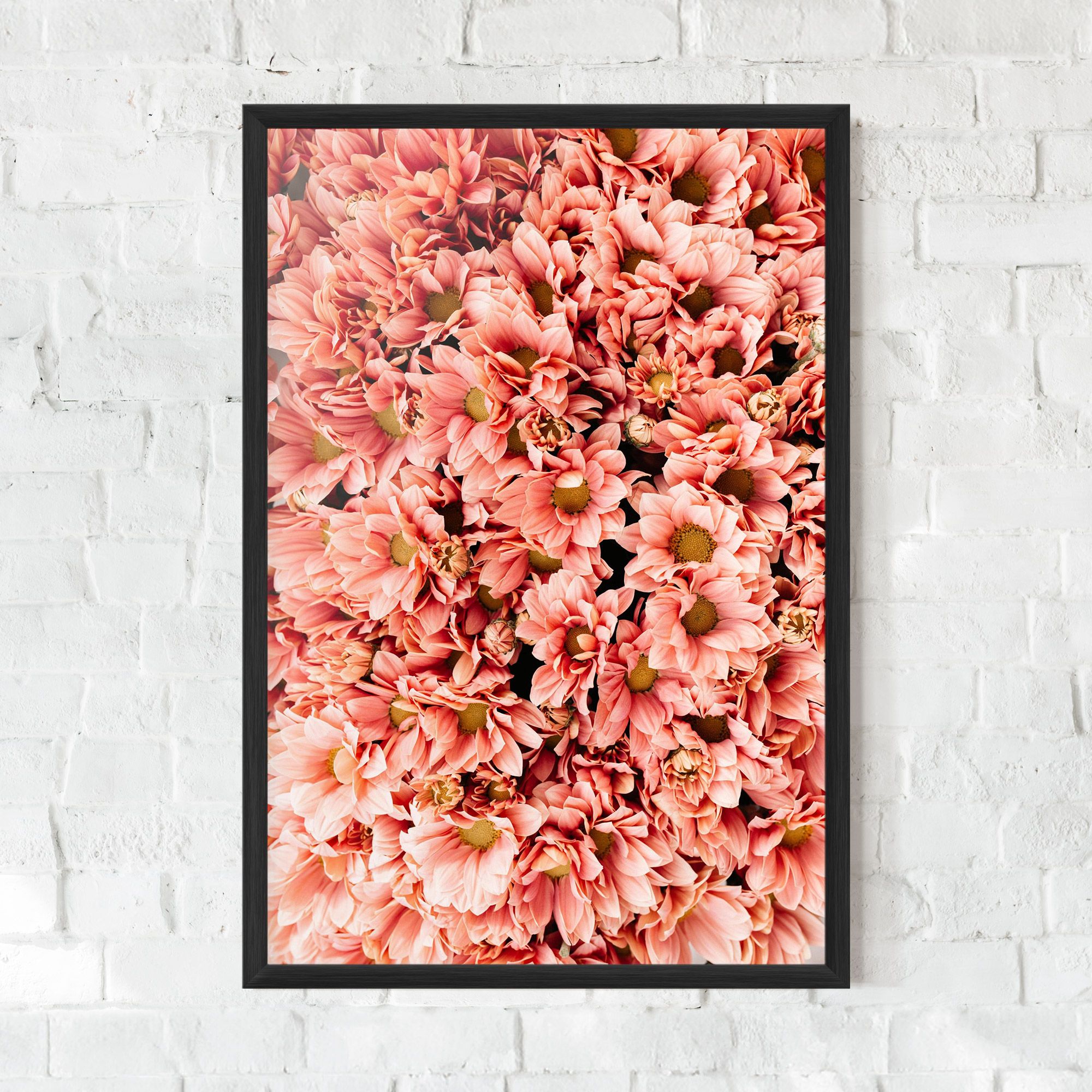 Pink Flowers Bouquet mockup 0