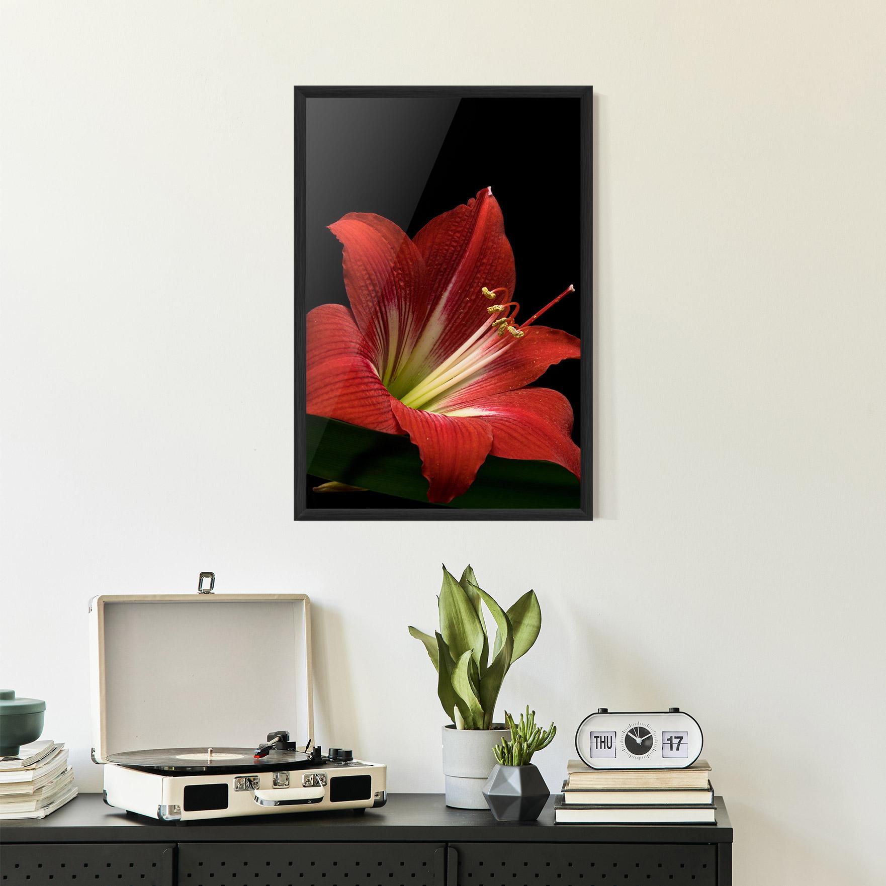 Рамкиран постер Red Yellow Exotic mockup 2