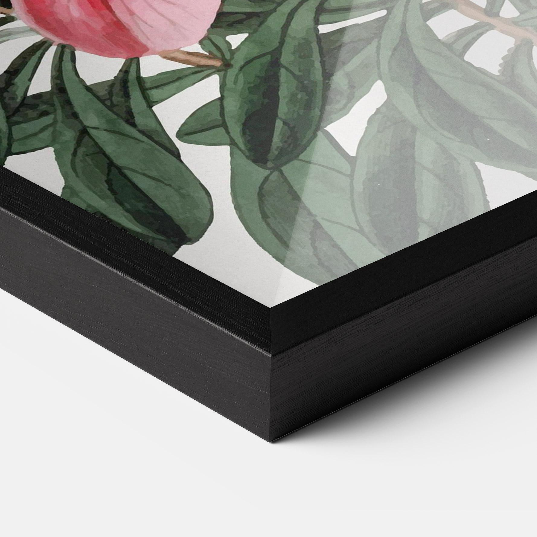 Рамкиран постер Pink Exotic Red mockup 3