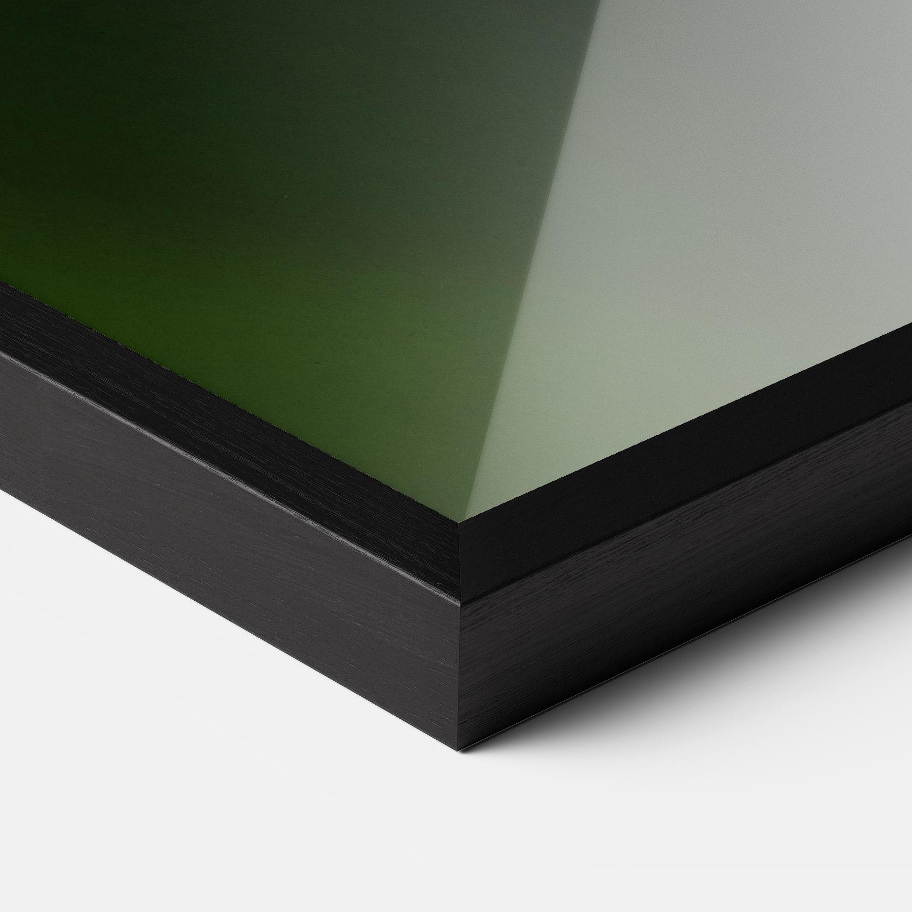 Рамкиран постер Yellow Green Exotic mockup 3